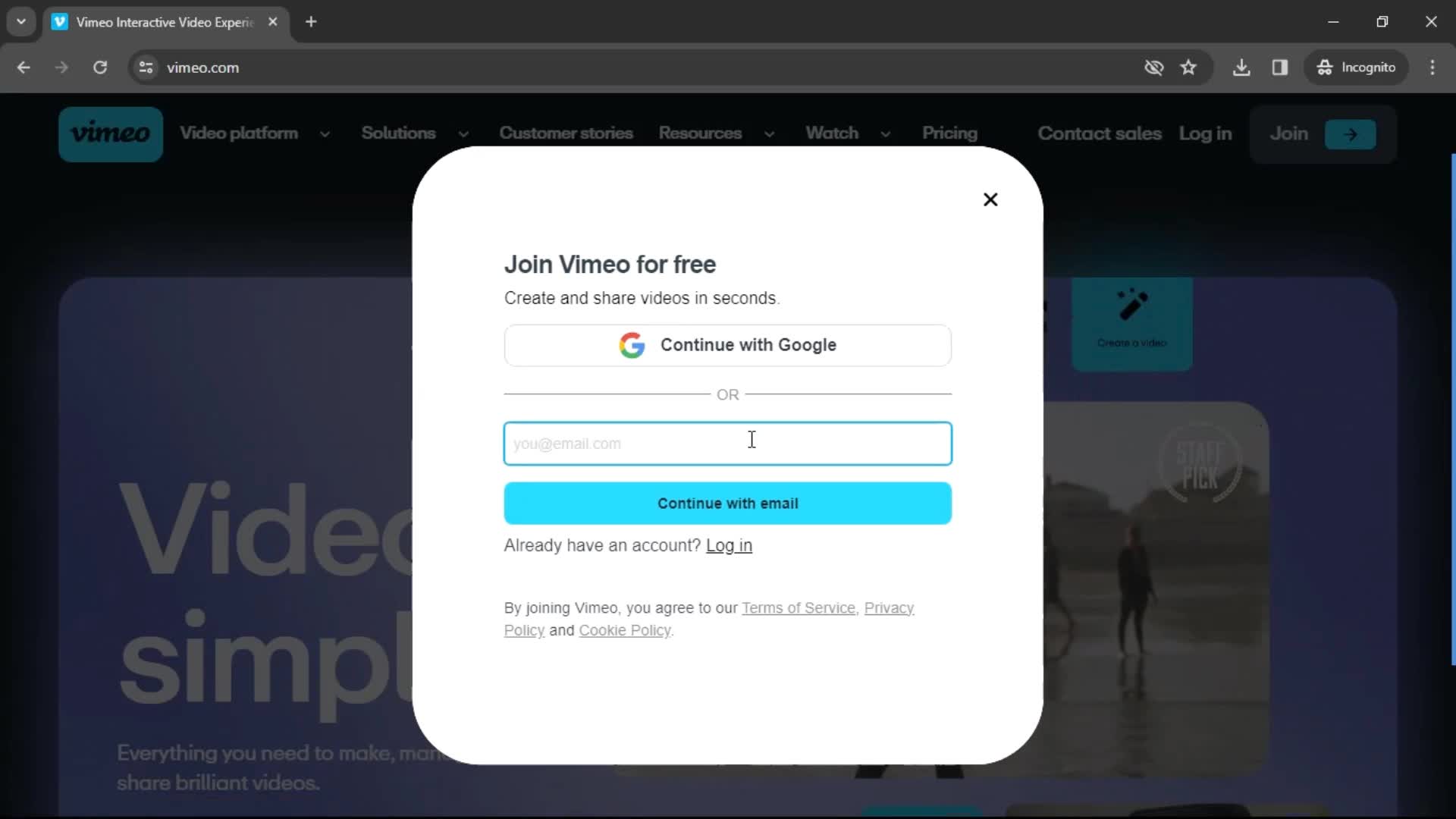 Onboarding on Vimeo video thumbnail