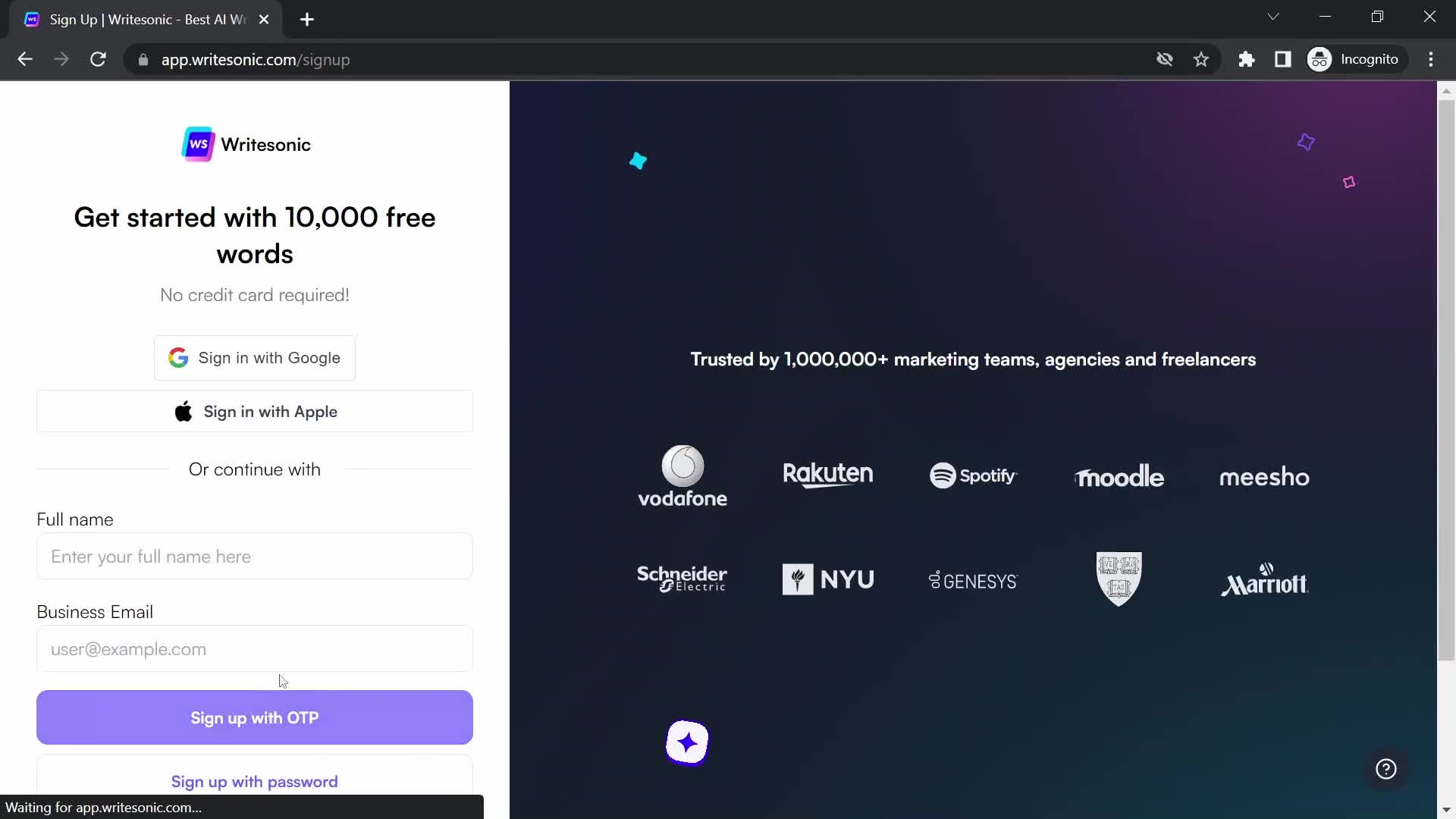 Onboarding on Writesonic video thumbnail