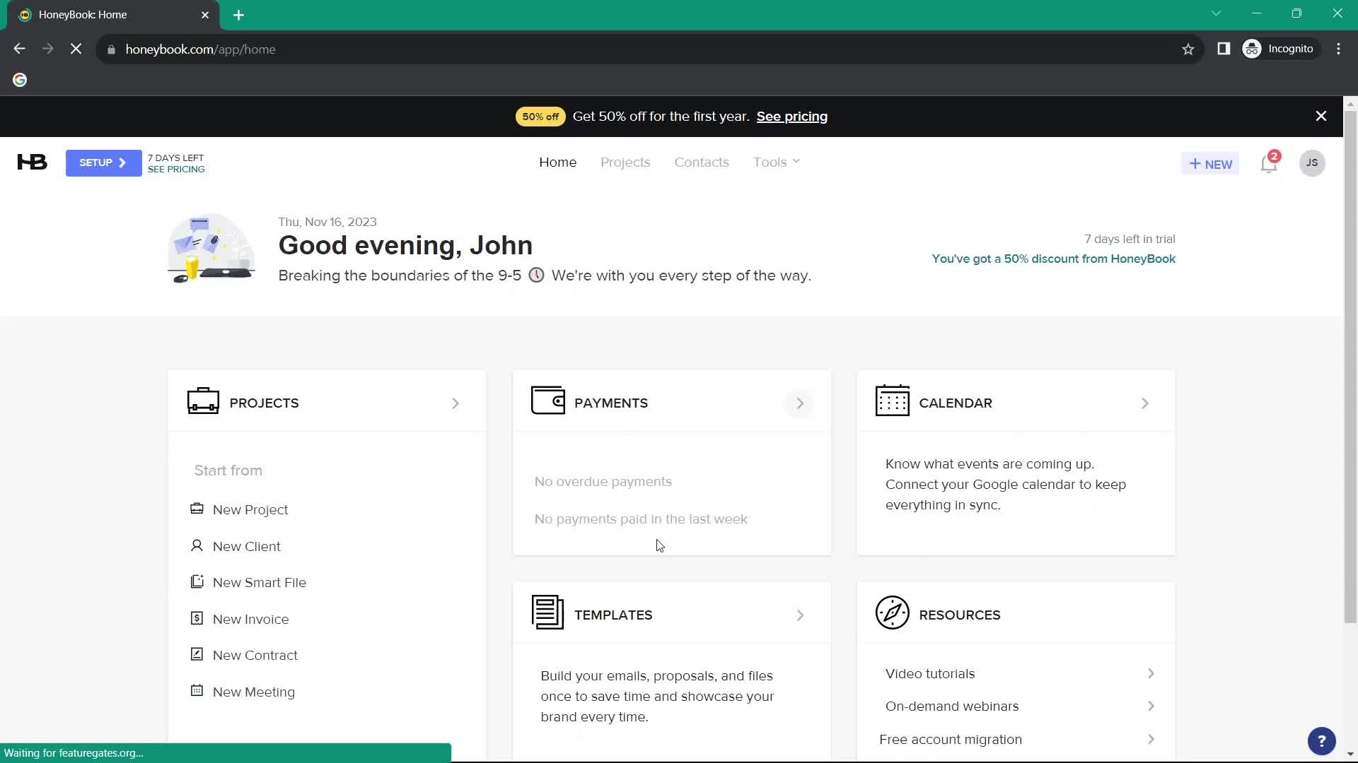 Onboarding screenshot