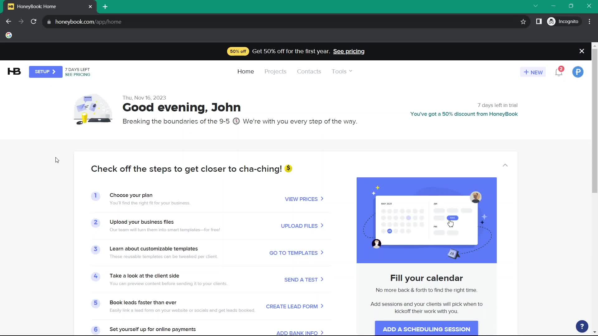 Onboarding screenshot