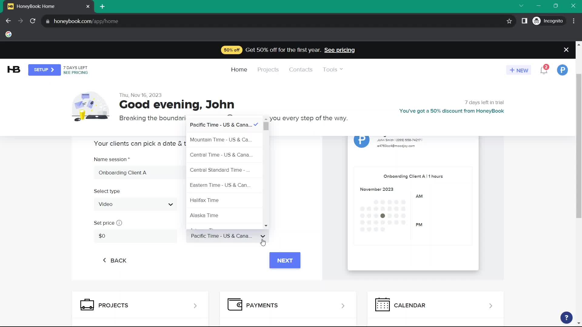 Onboarding screenshot