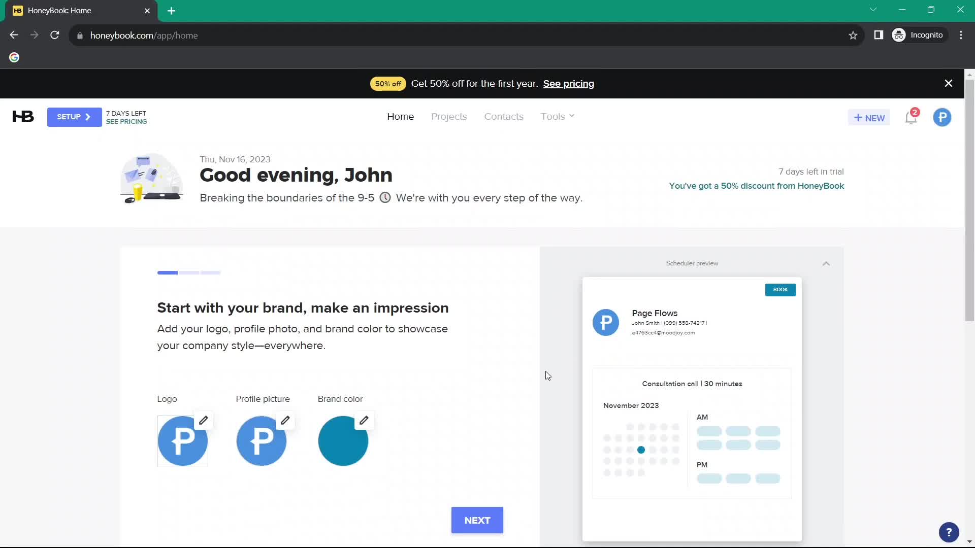 Onboarding screenshot