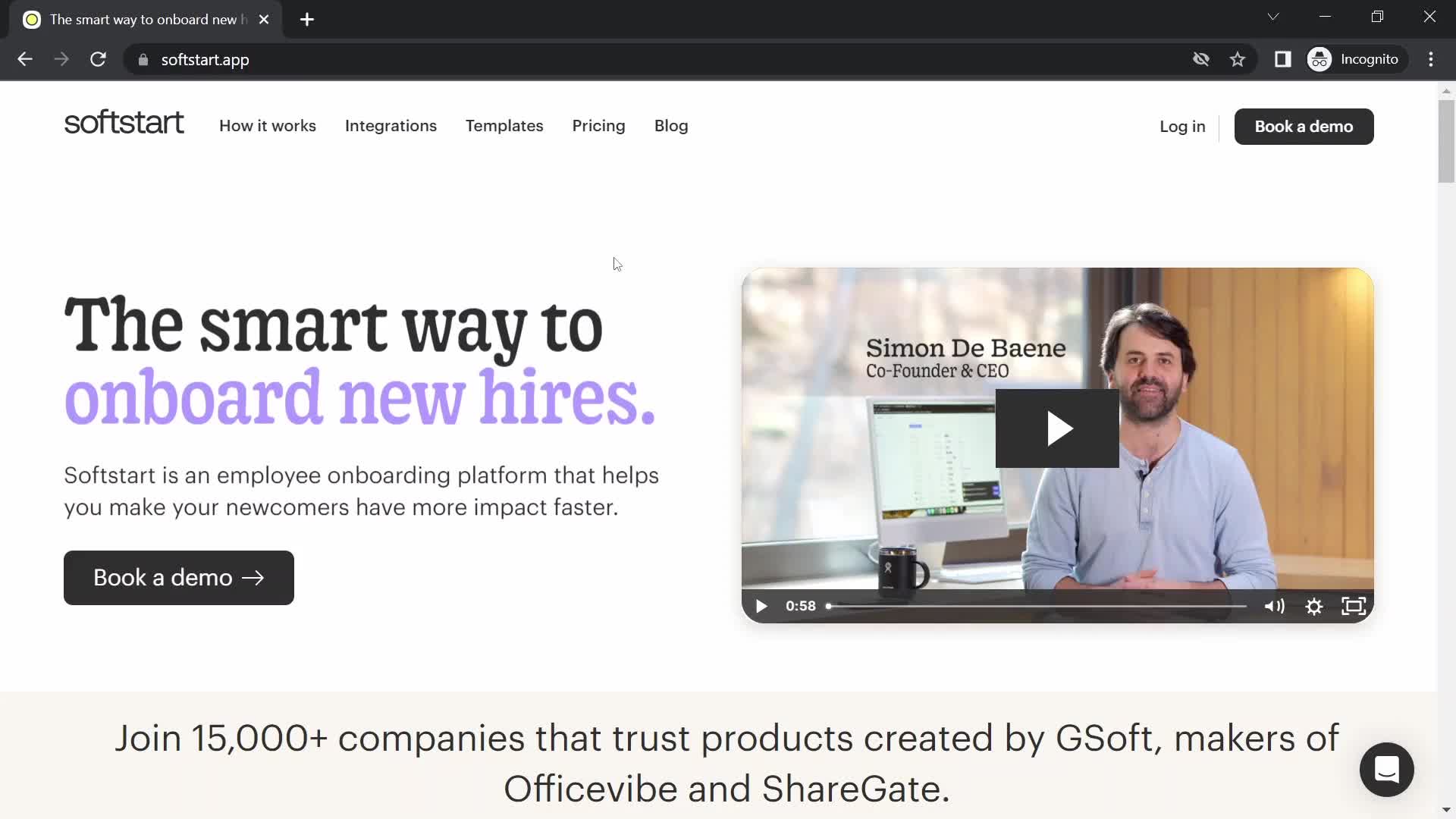 Onboarding on Softstart video thumbnail