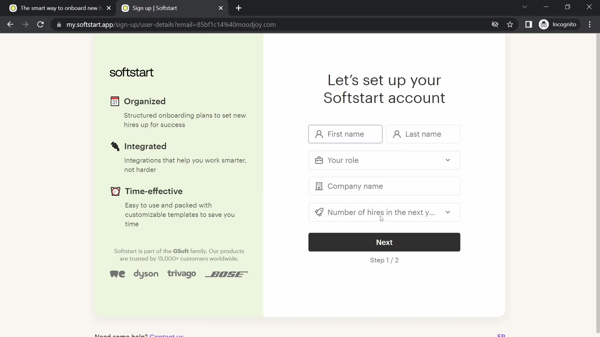 Onboarding on Softstart video thumbnail