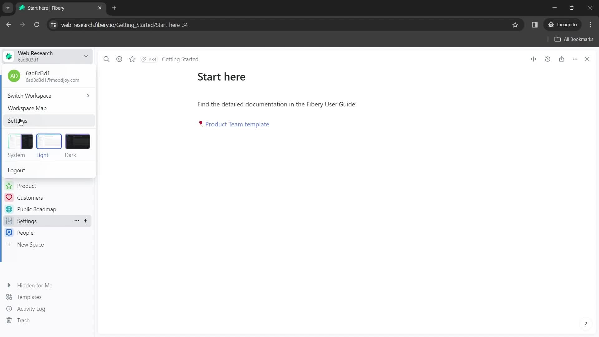 Deleting a workspace on Fibery video thumbnail