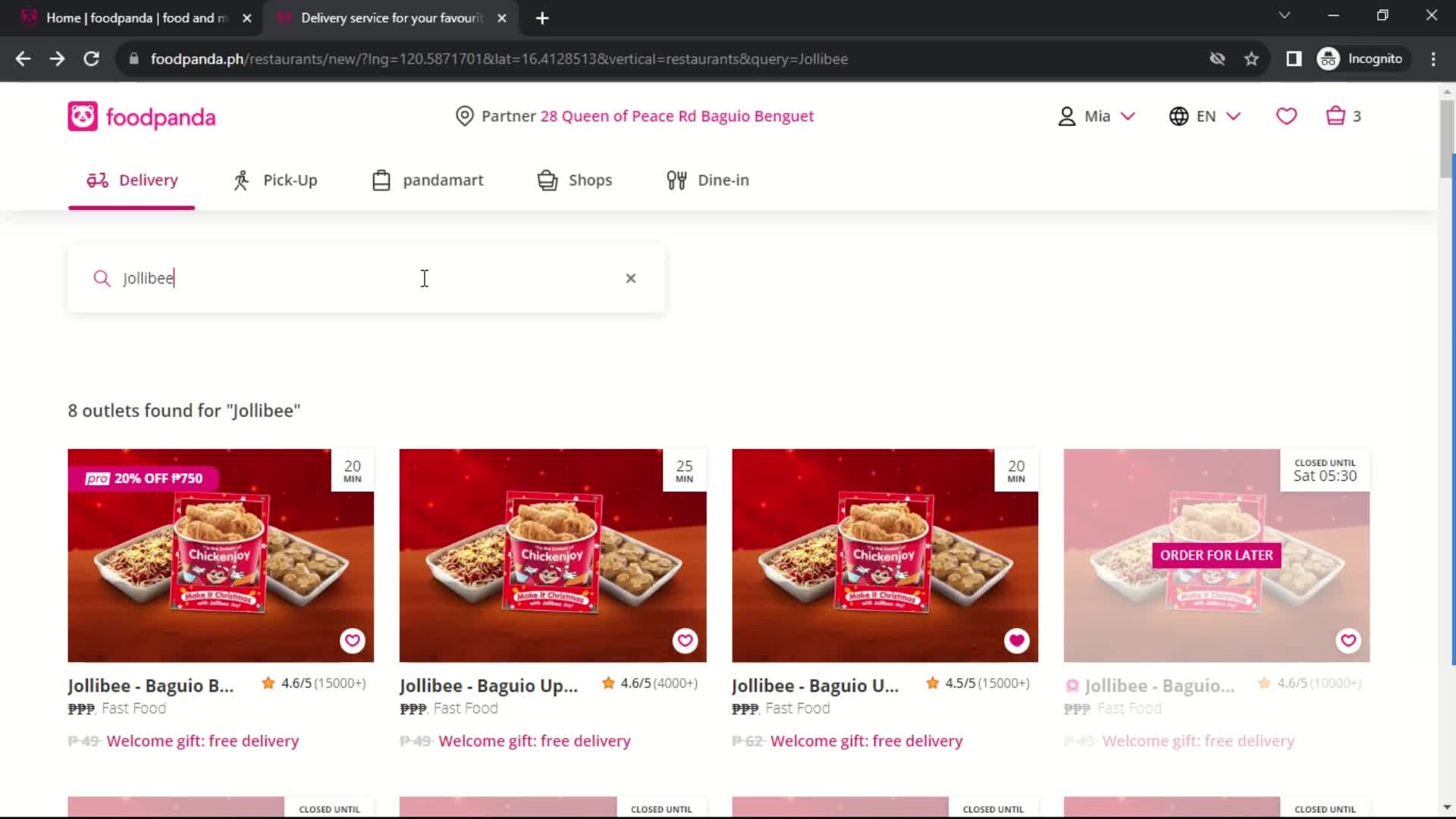Ordering food on foodpanda video thumbnail