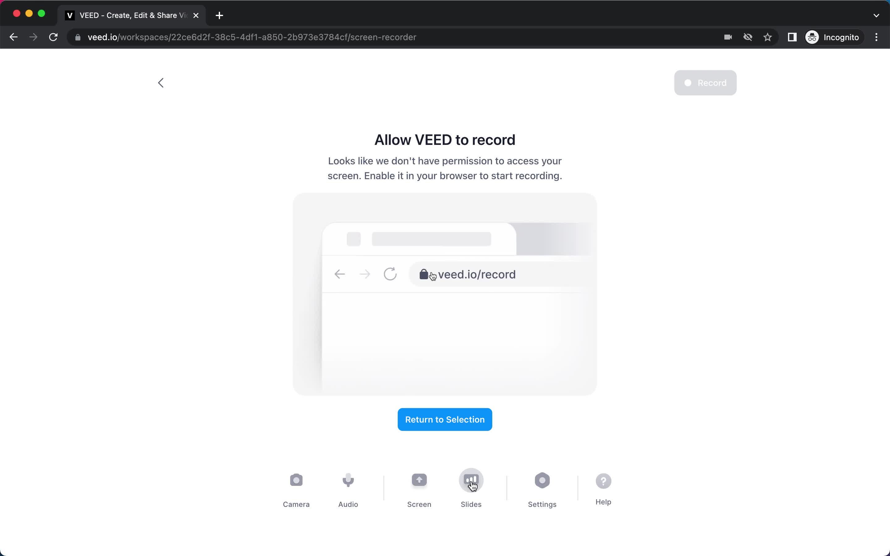 Creating a video on VEED.IO video thumbnail