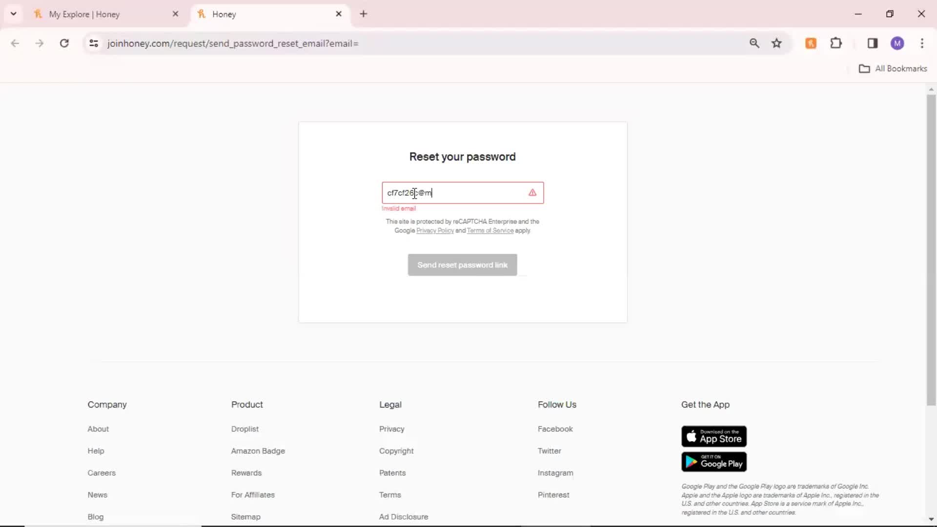 Password reset on Honey video thumbnail