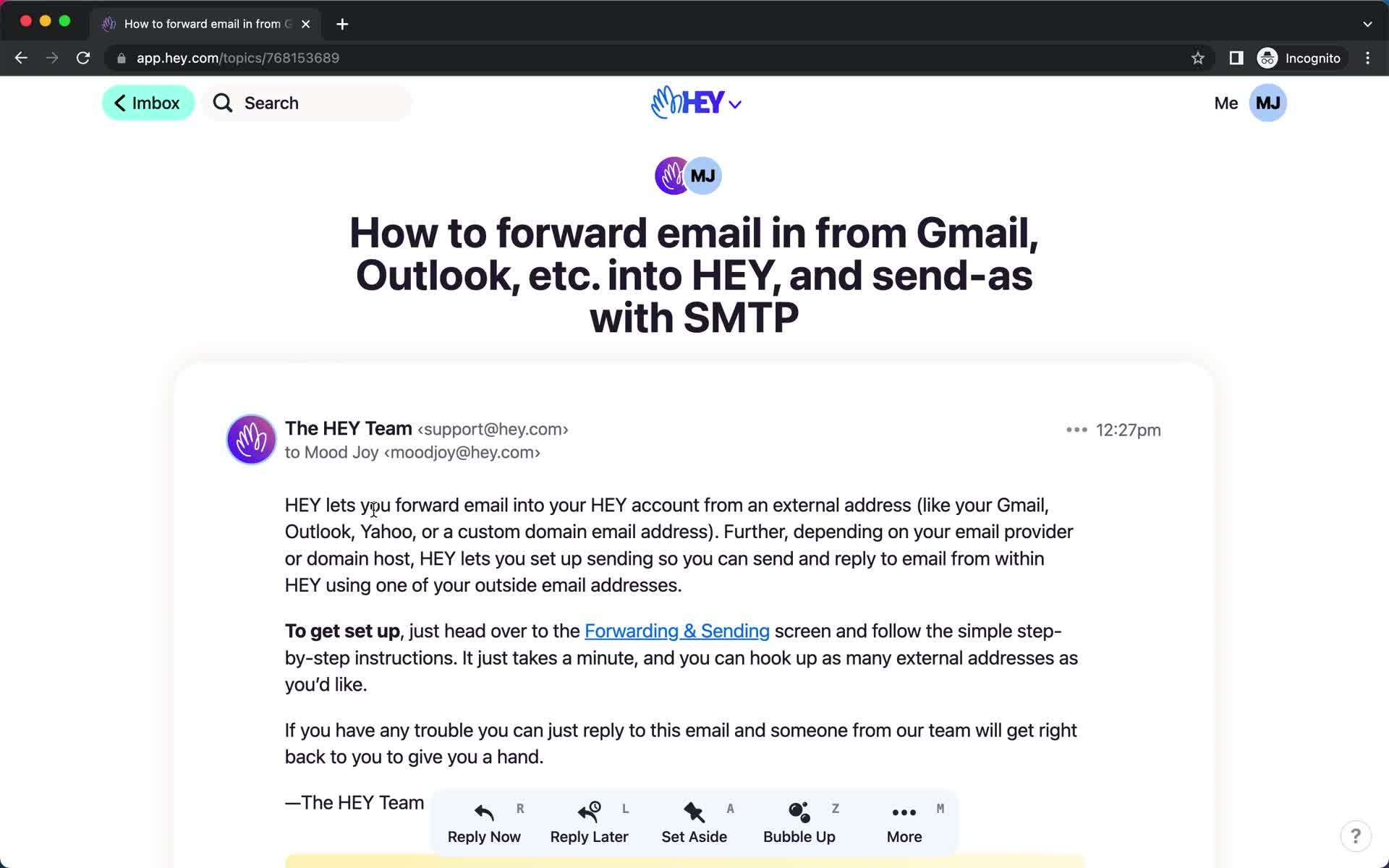 Saving on Hey video thumbnail