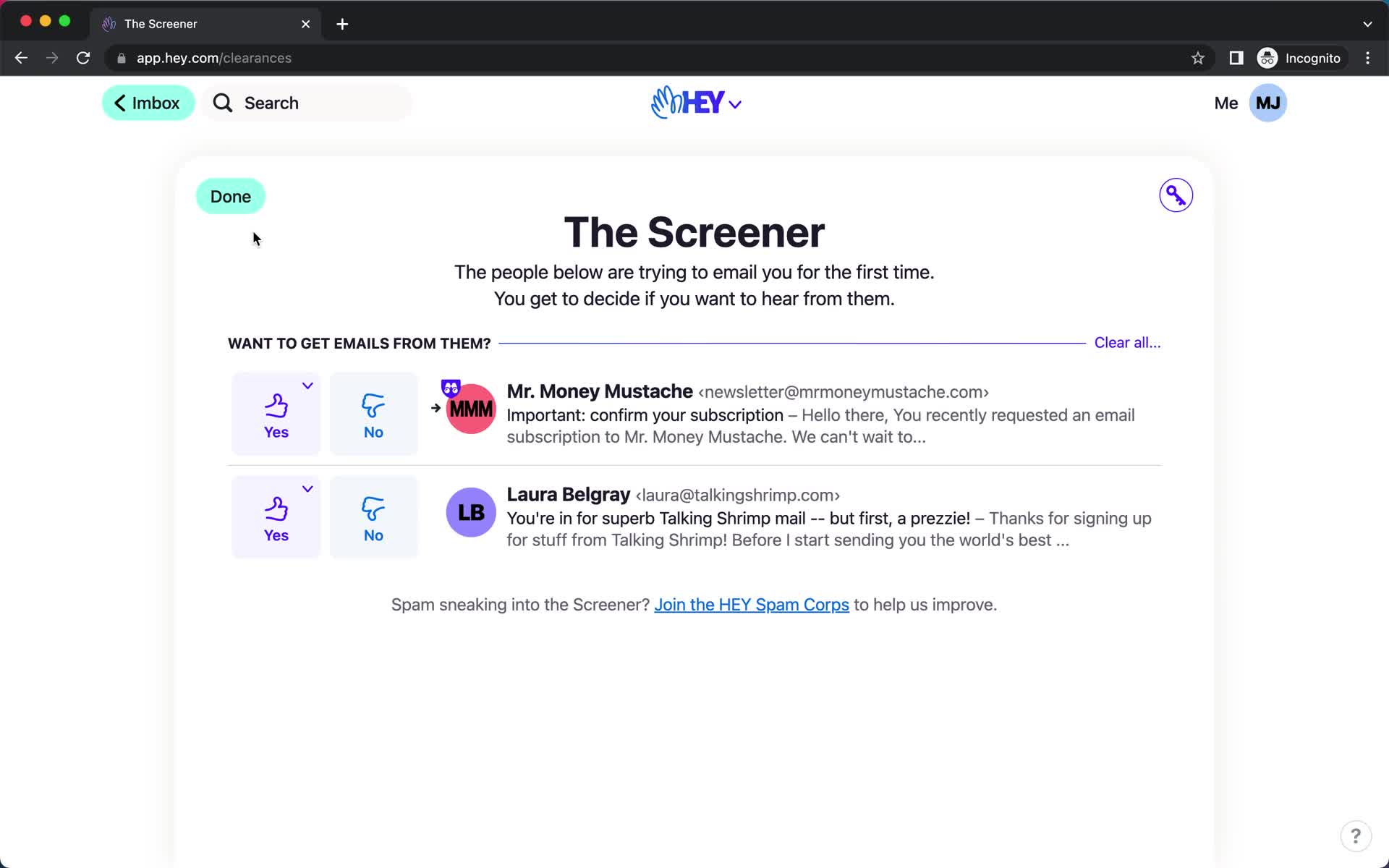 Screening on Hey video thumbnail