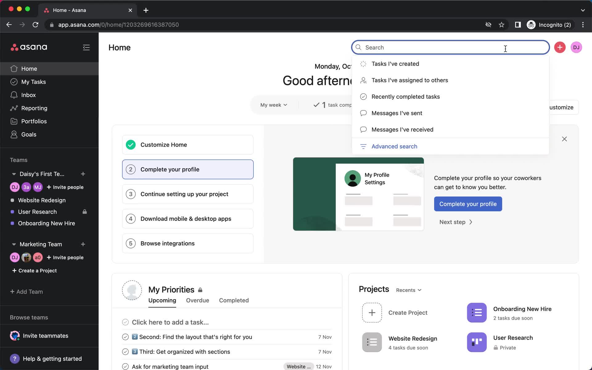 Searching on Asana video thumbnail