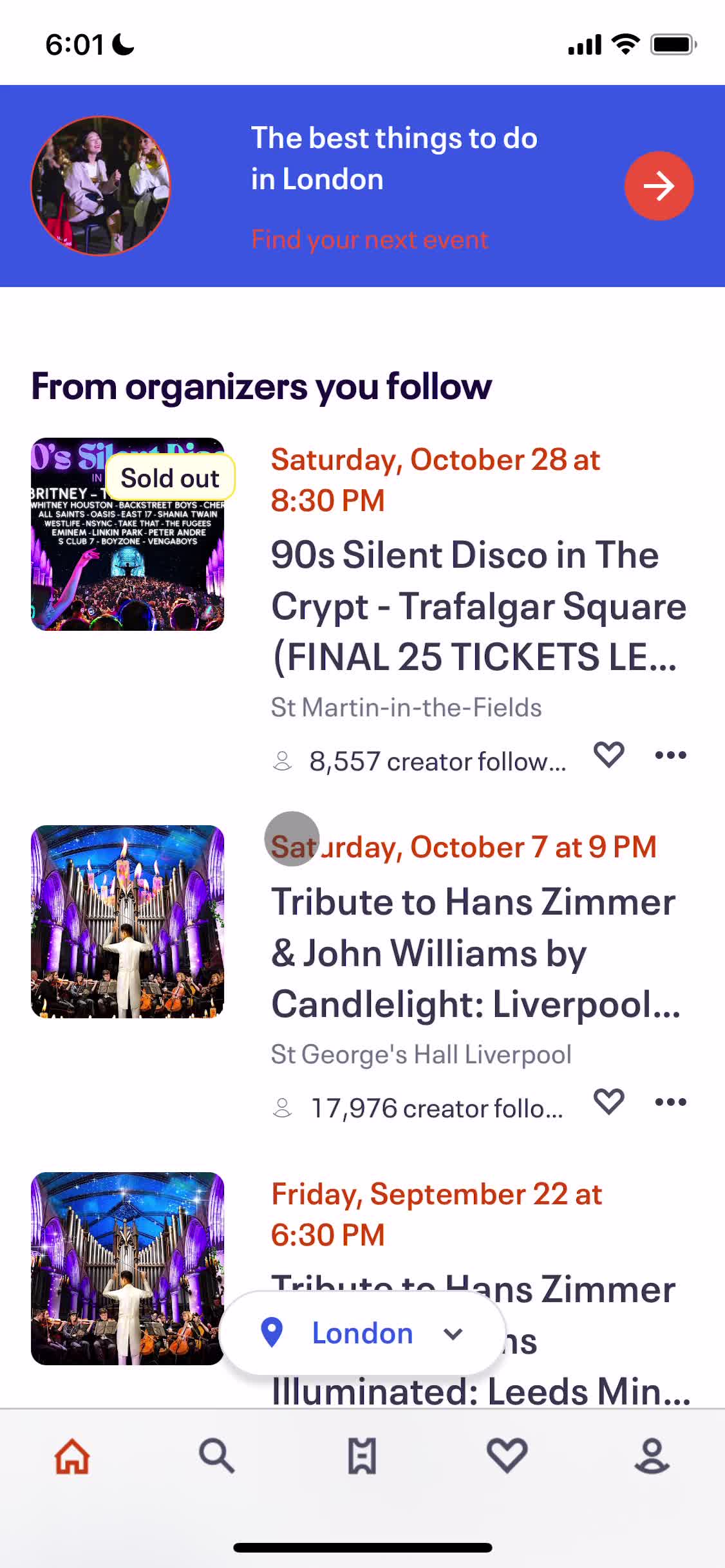 Searching screenshot