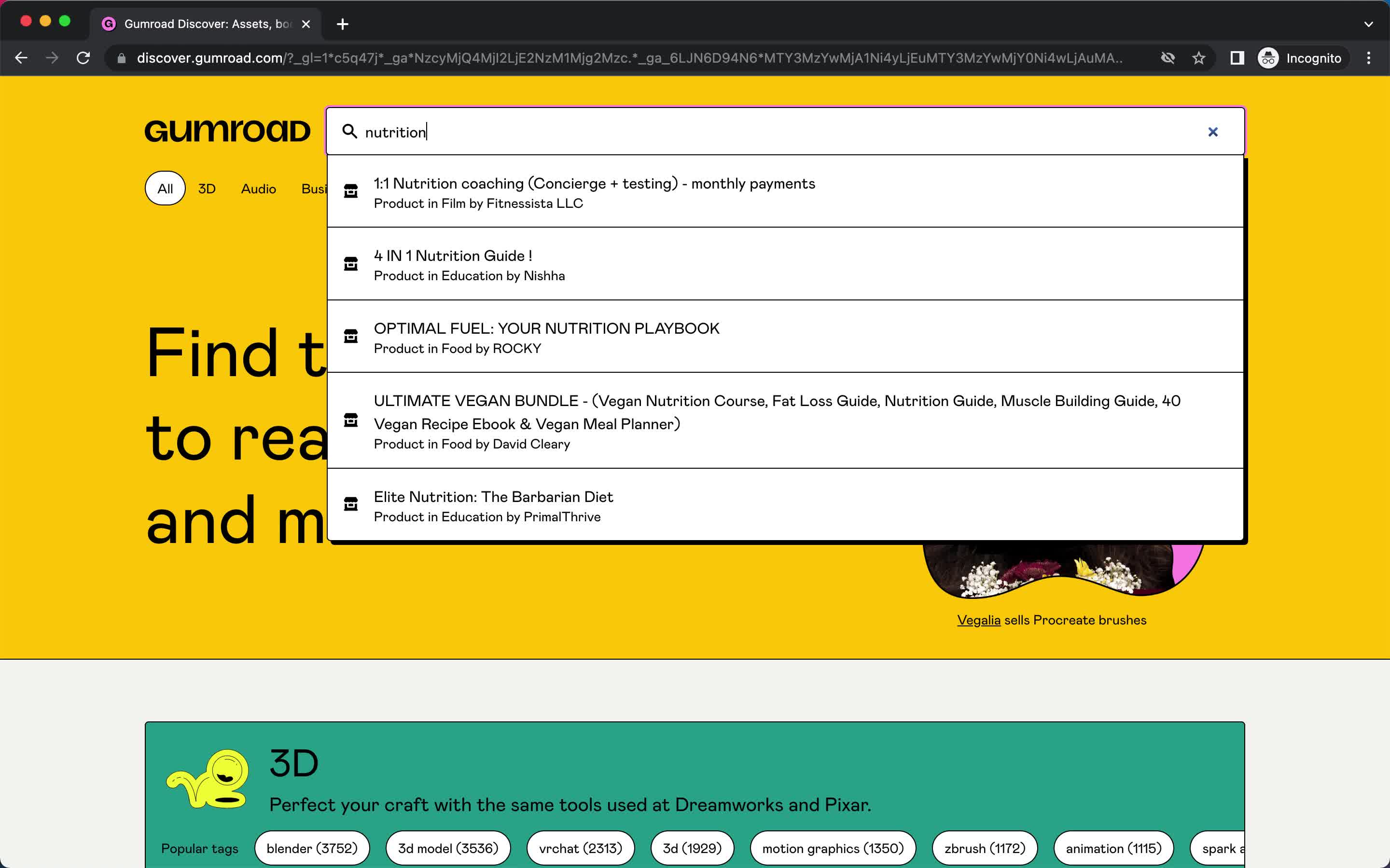 Searching on Gumroad video thumbnail