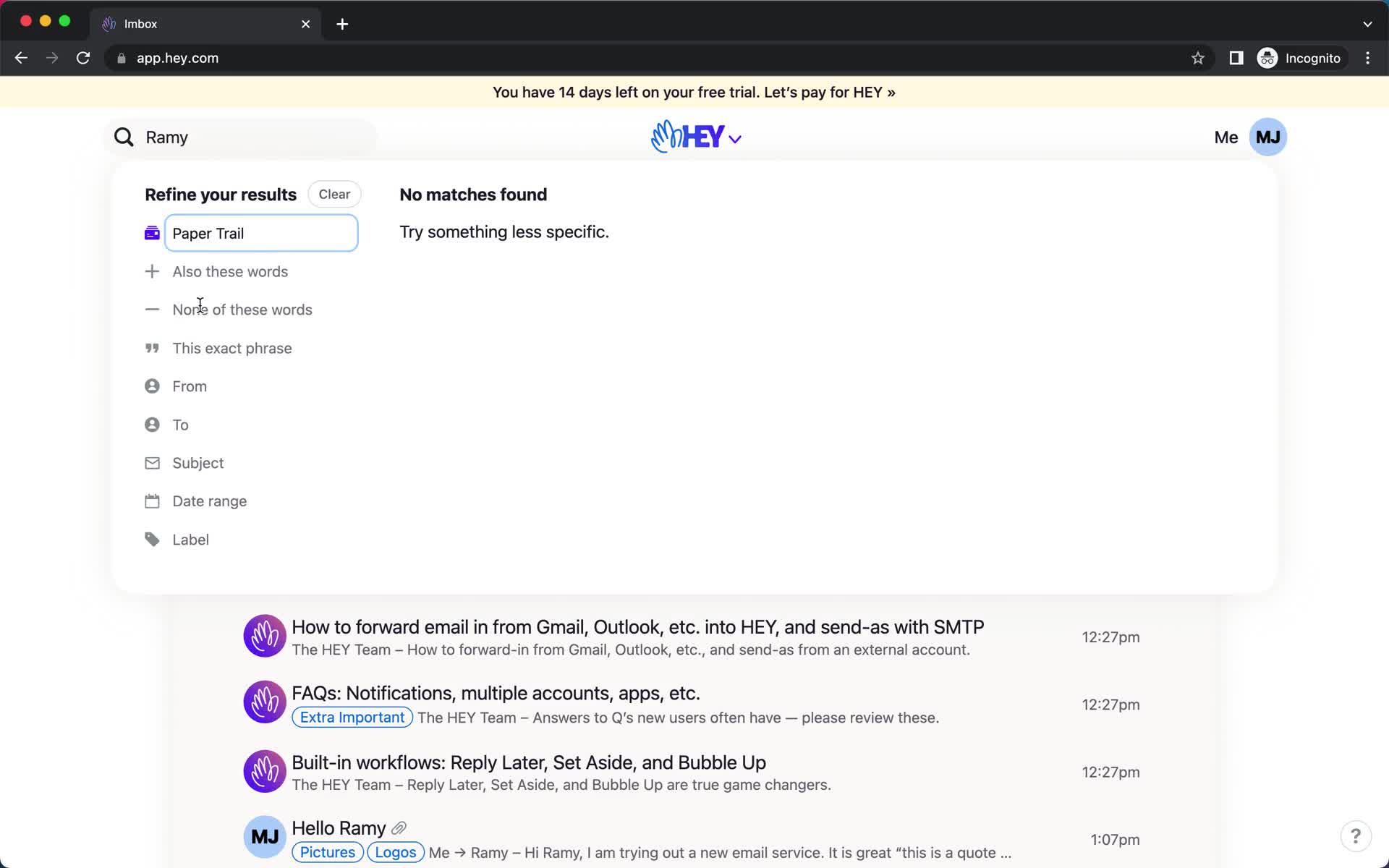 Searching on Hey video thumbnail