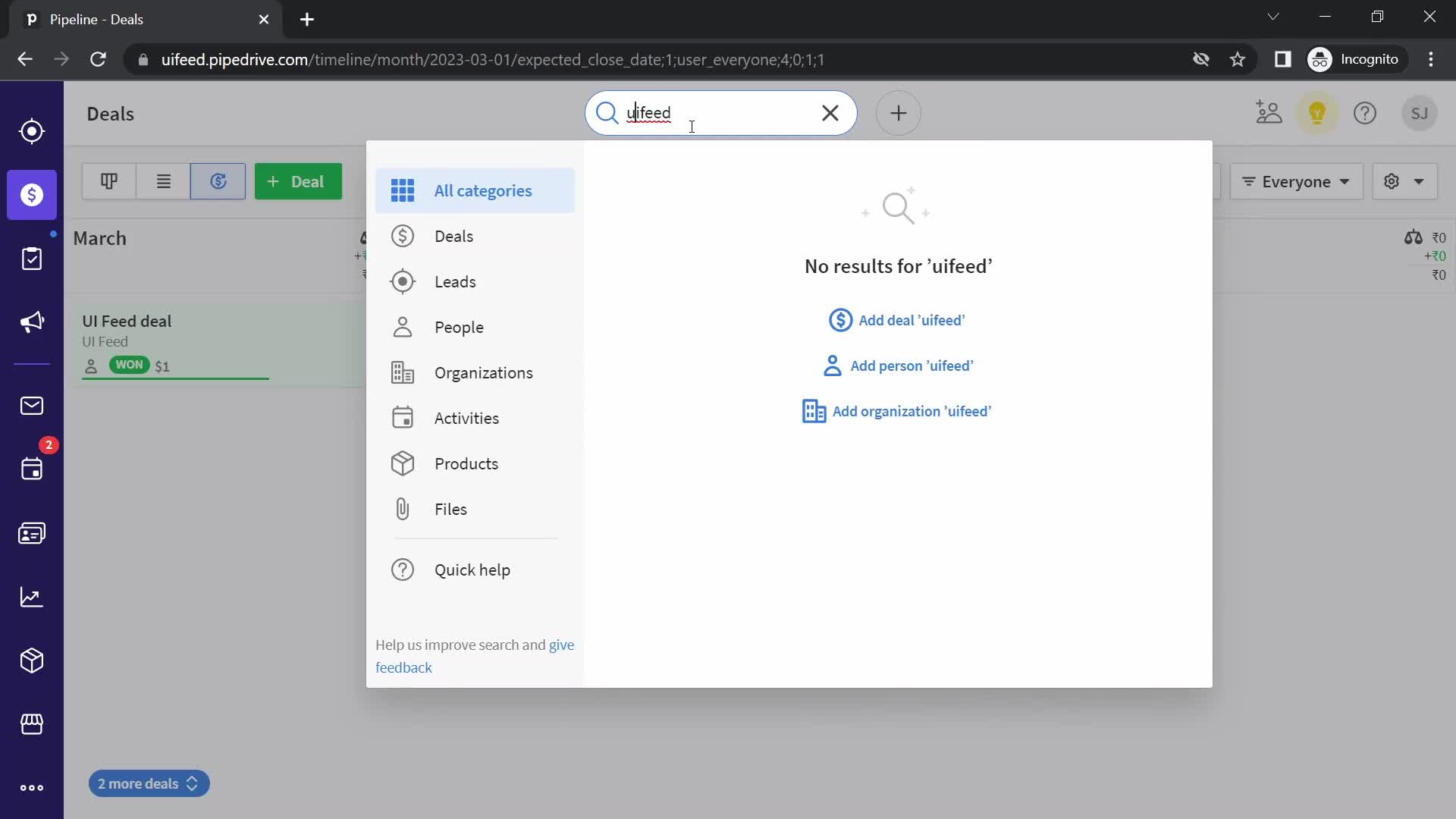 Searching on Pipedrive video thumbnail