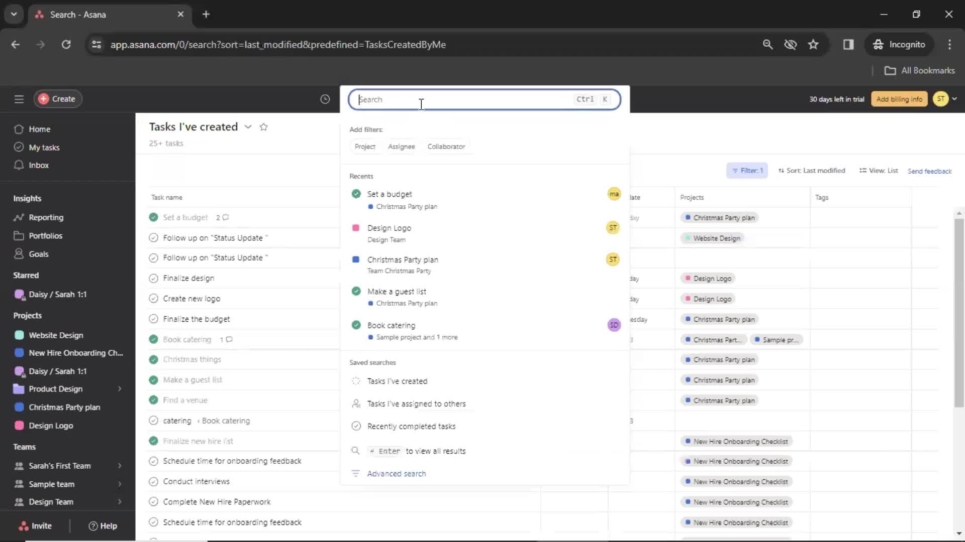 Searching on Asana video thumbnail
