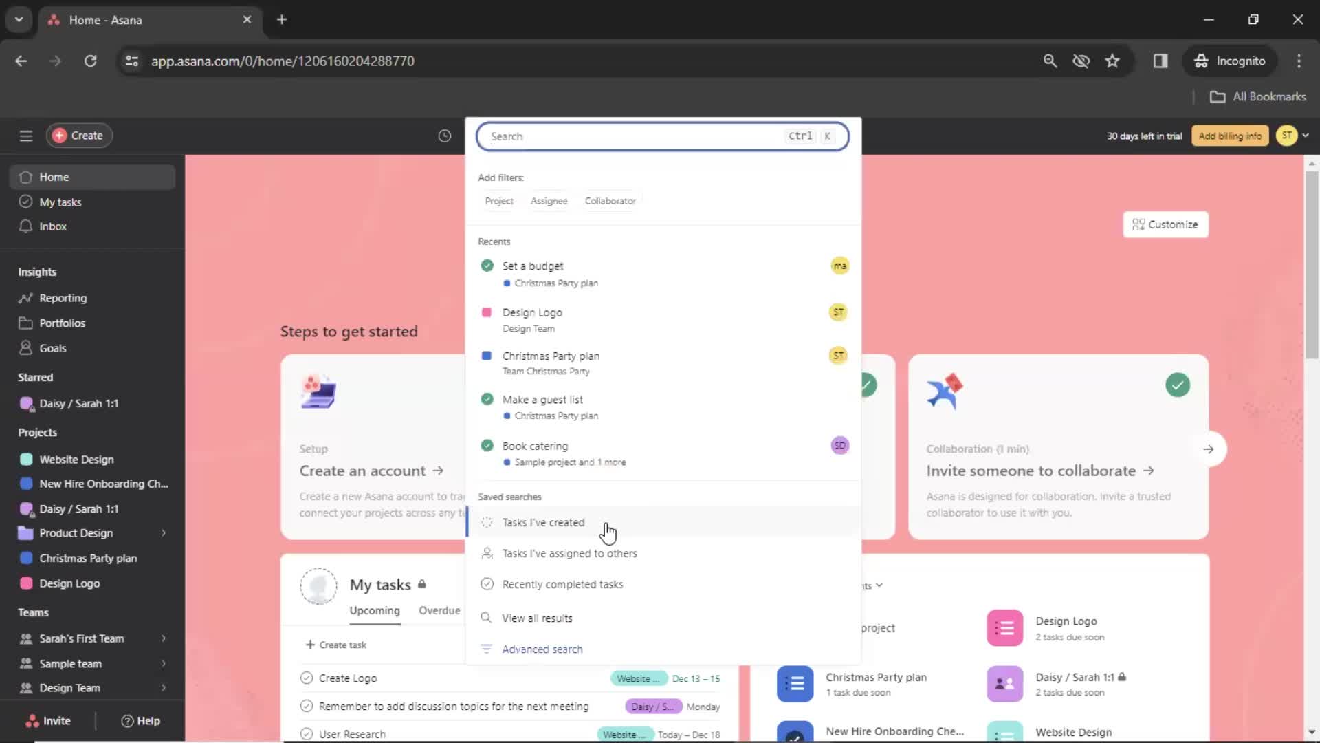 Searching on Asana video thumbnail