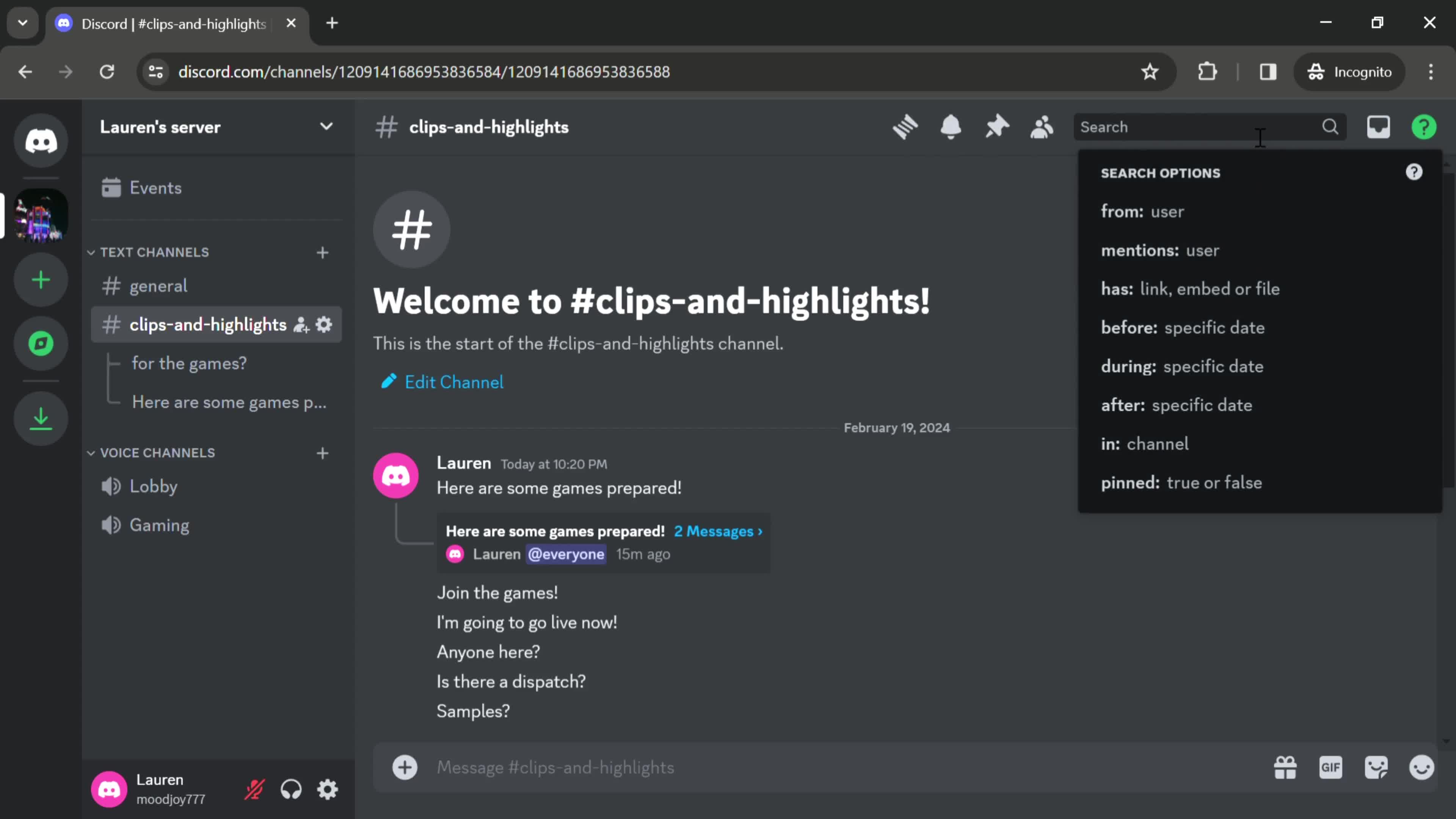 Searching on Discord video thumbnail