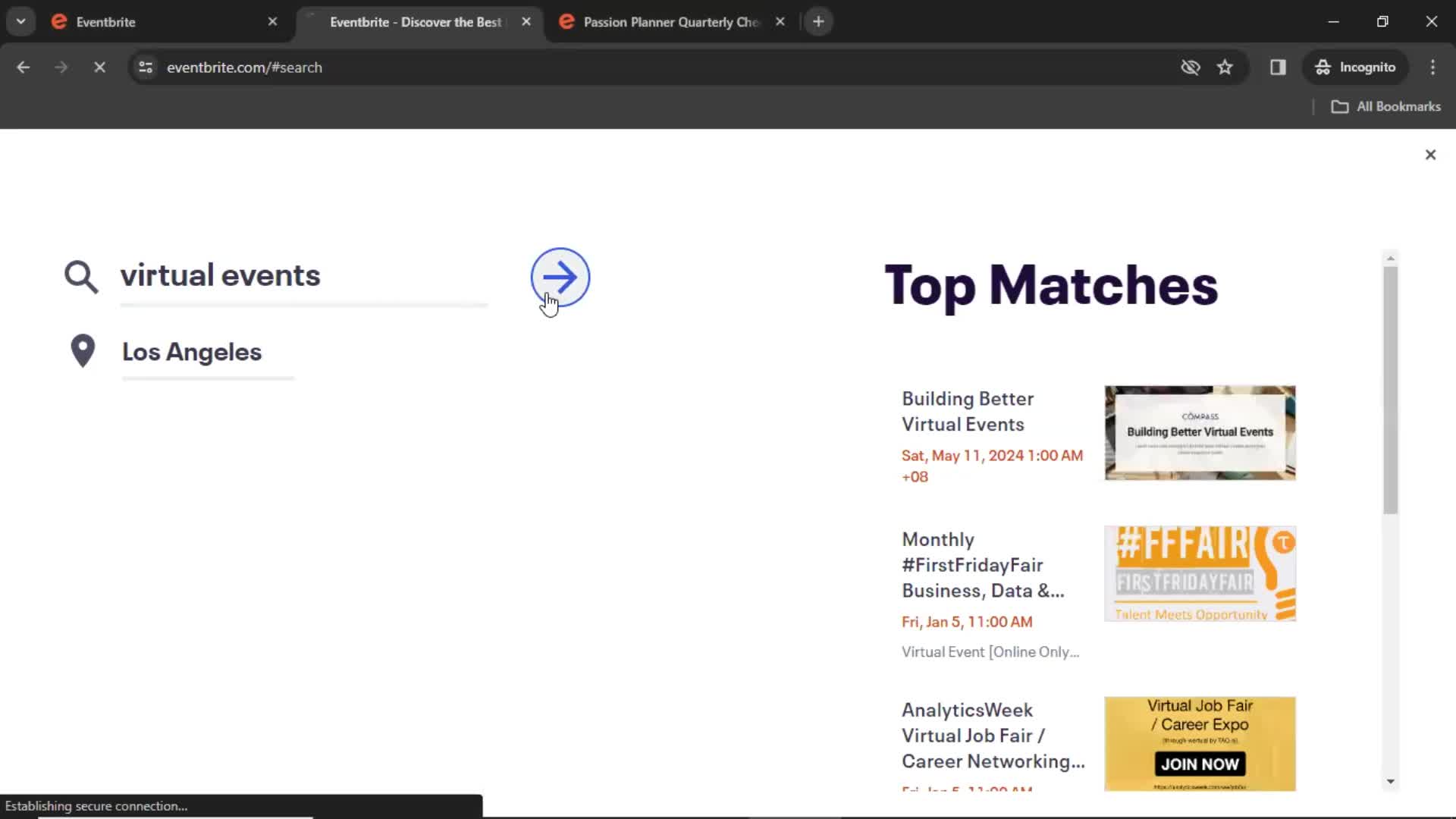 Searching on Eventbrite video thumbnail