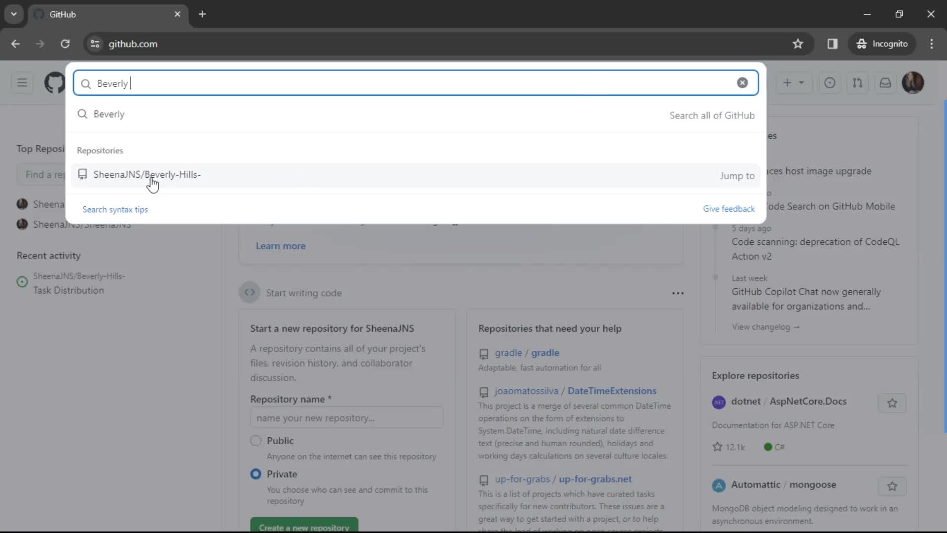 Searching on GitHub video thumbnail