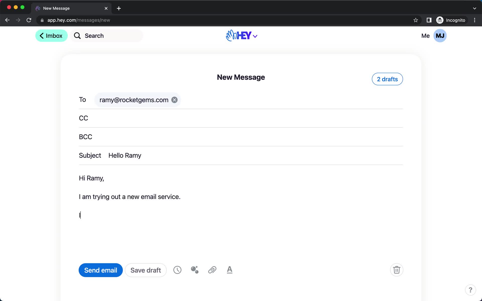 Sending on Hey video thumbnail