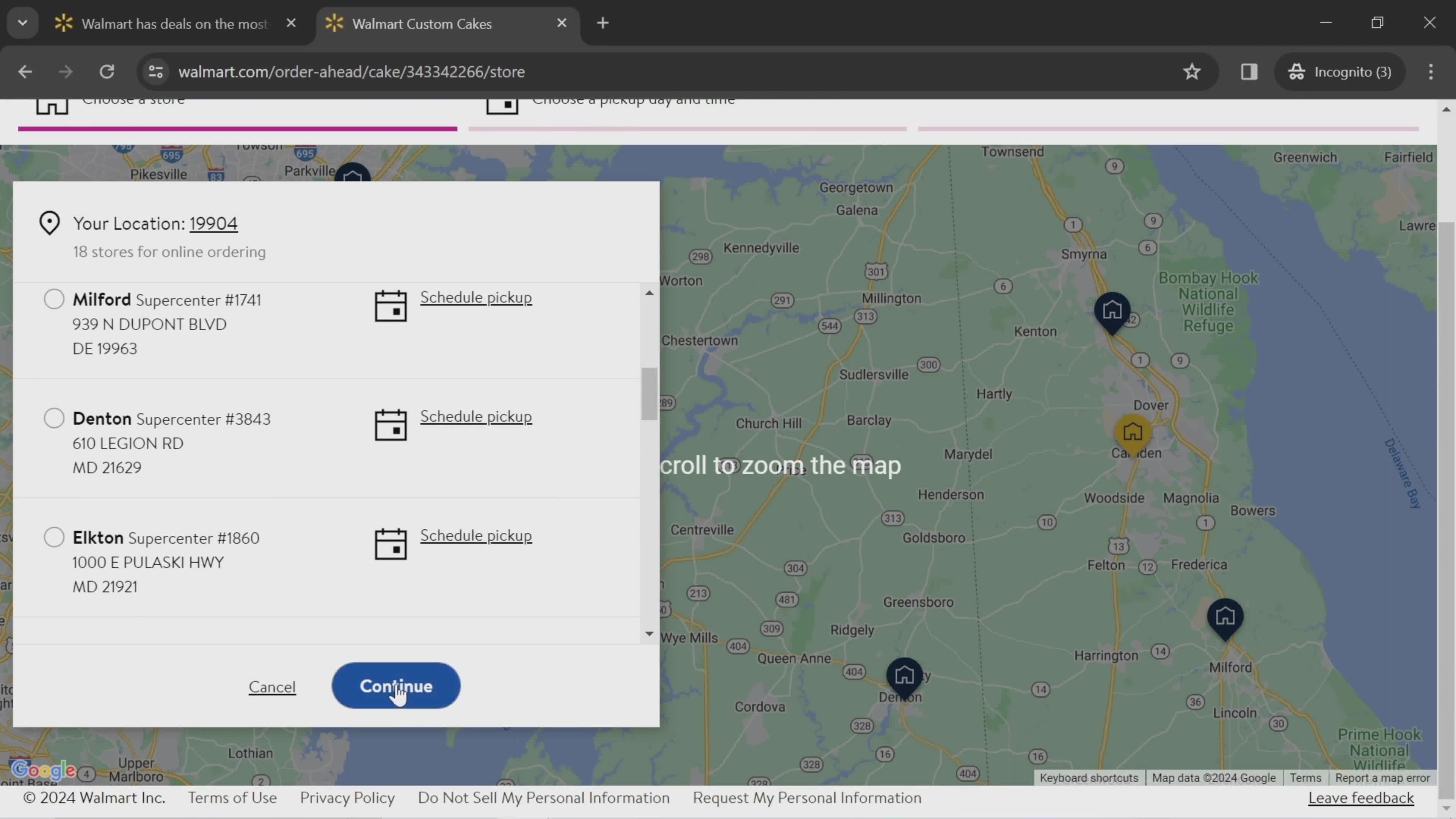 Browsing services screenshot