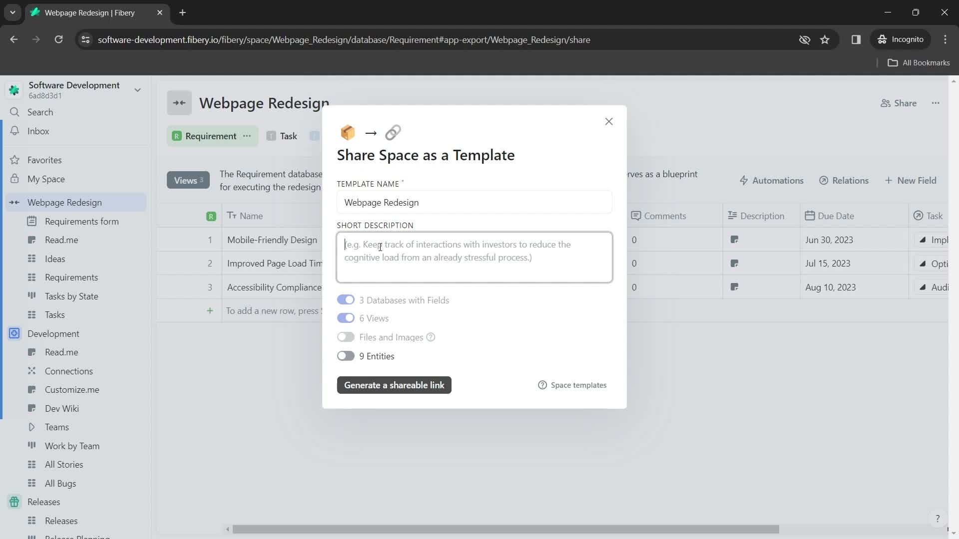 Sharing workspace as a template on Fibery video thumbnail