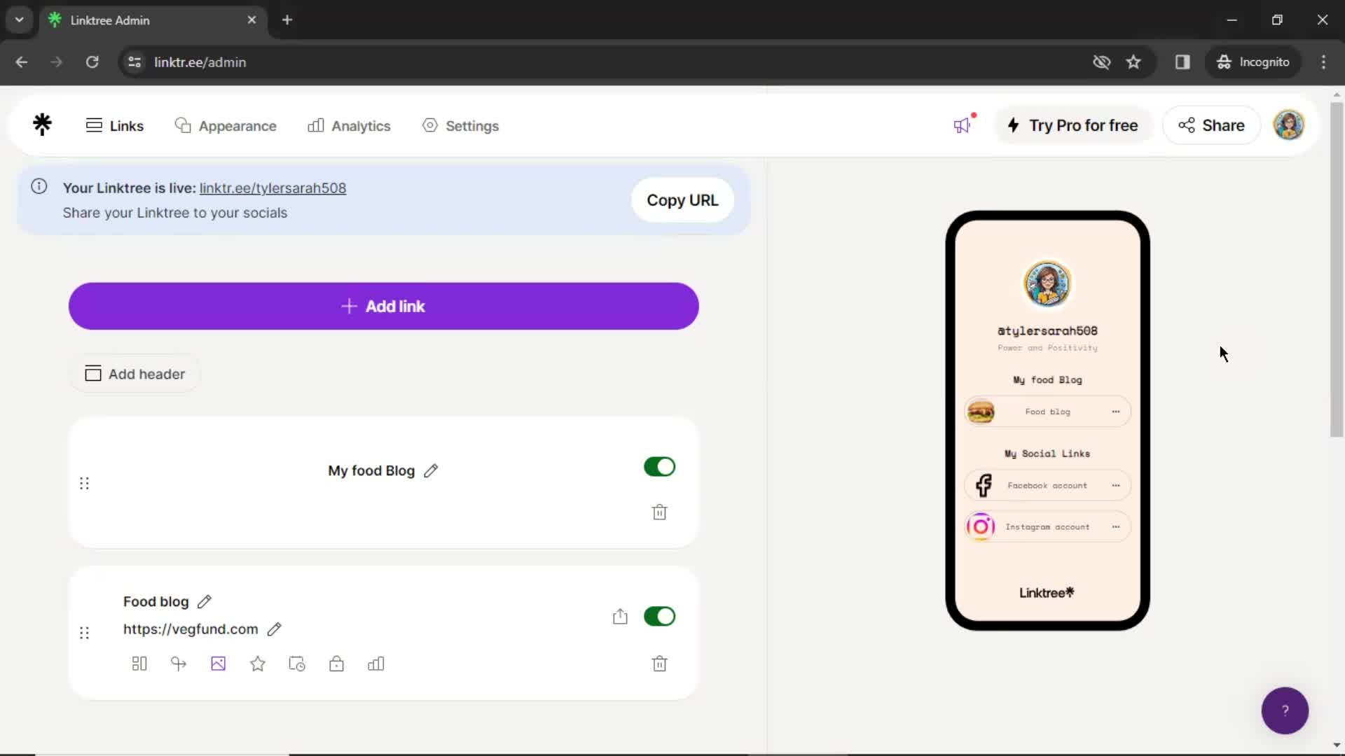 Sharing screenshot