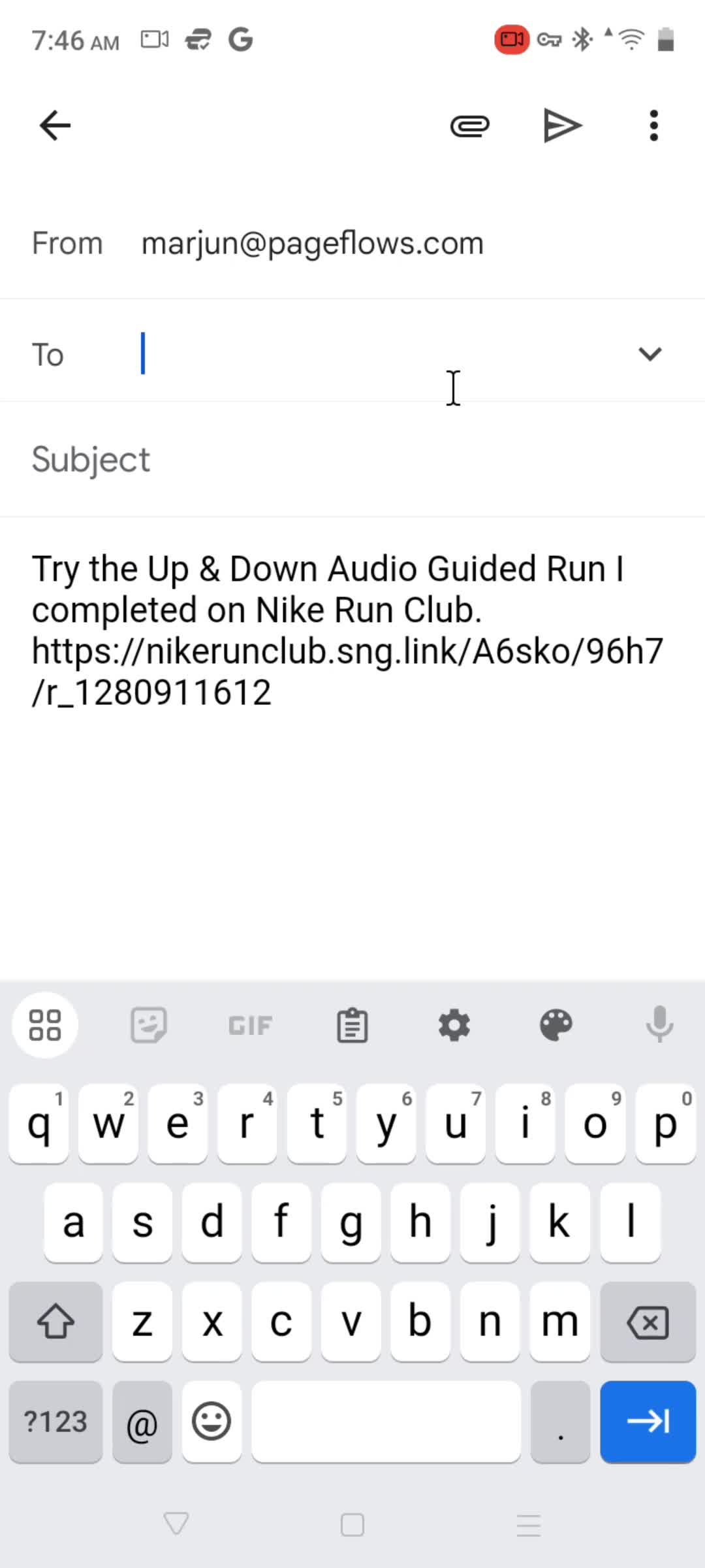 Sharing on Nike Run Club video thumbnail
