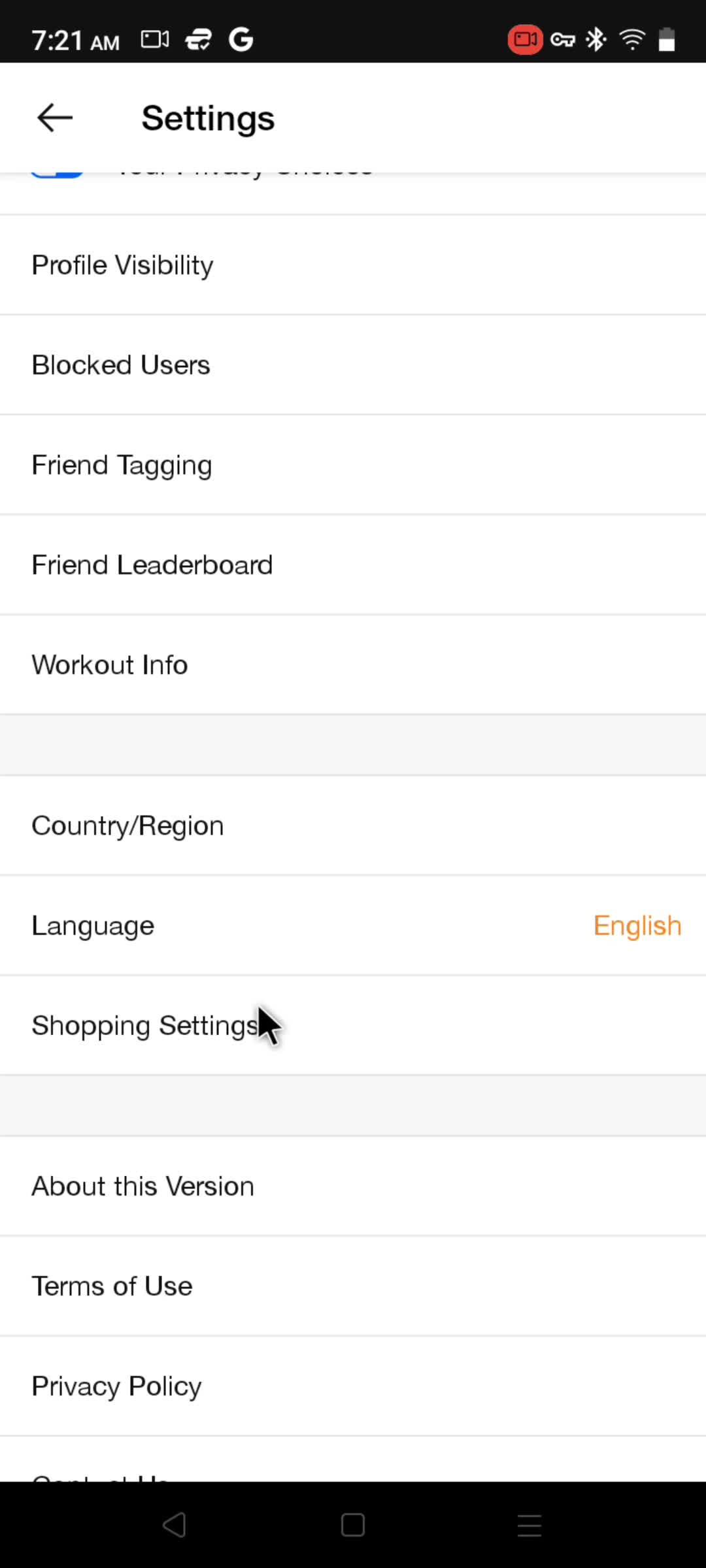 Shopping settings on Nike Run Club video thumbnail