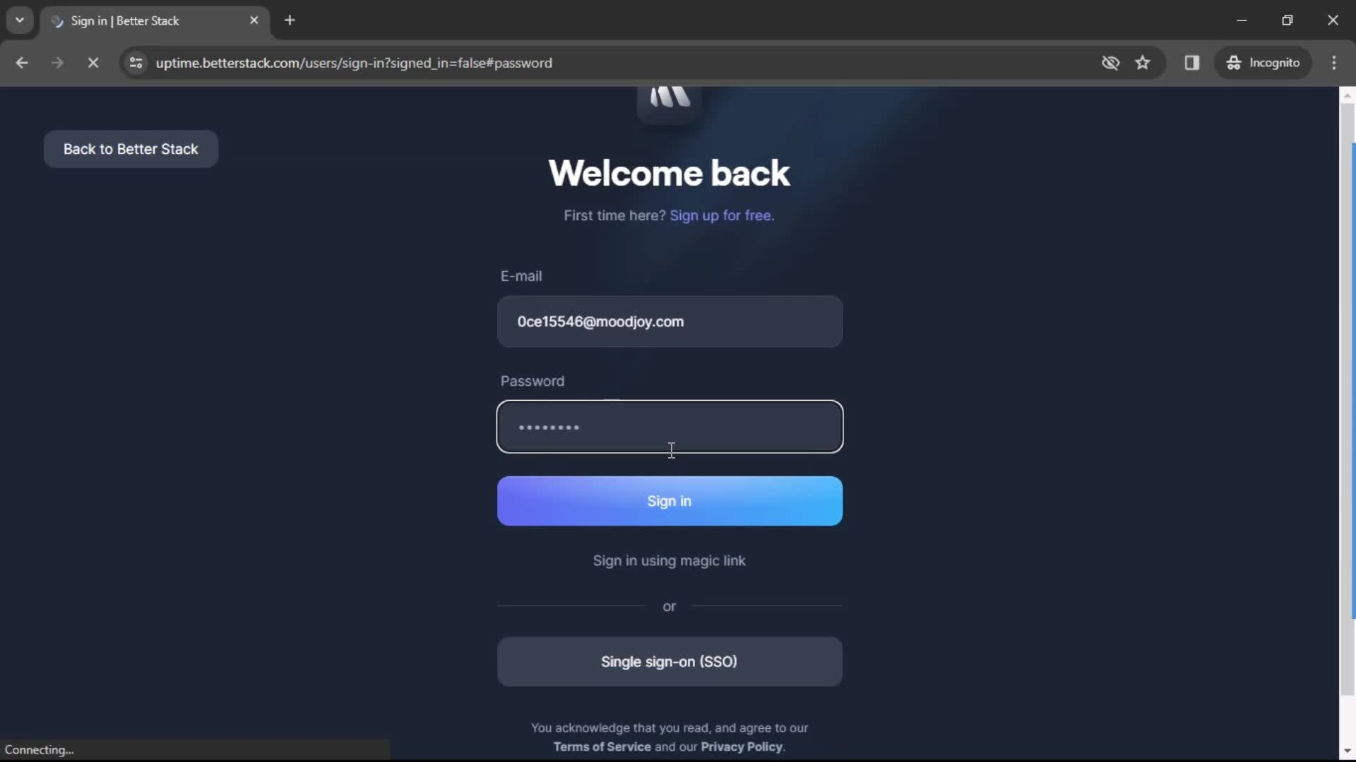 Logging in on Better Stack video thumbnail