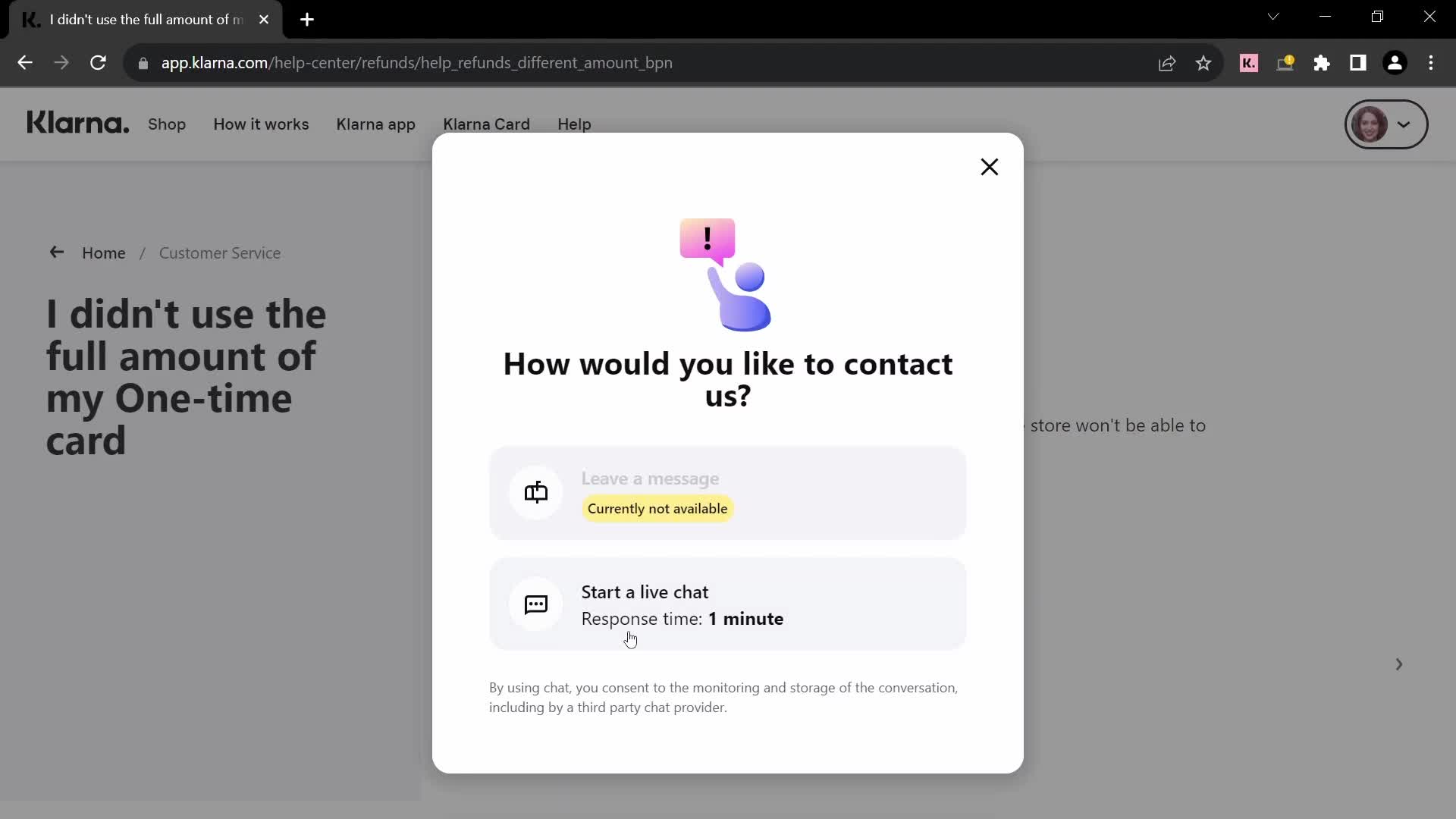 Support on Klarna video thumbnail