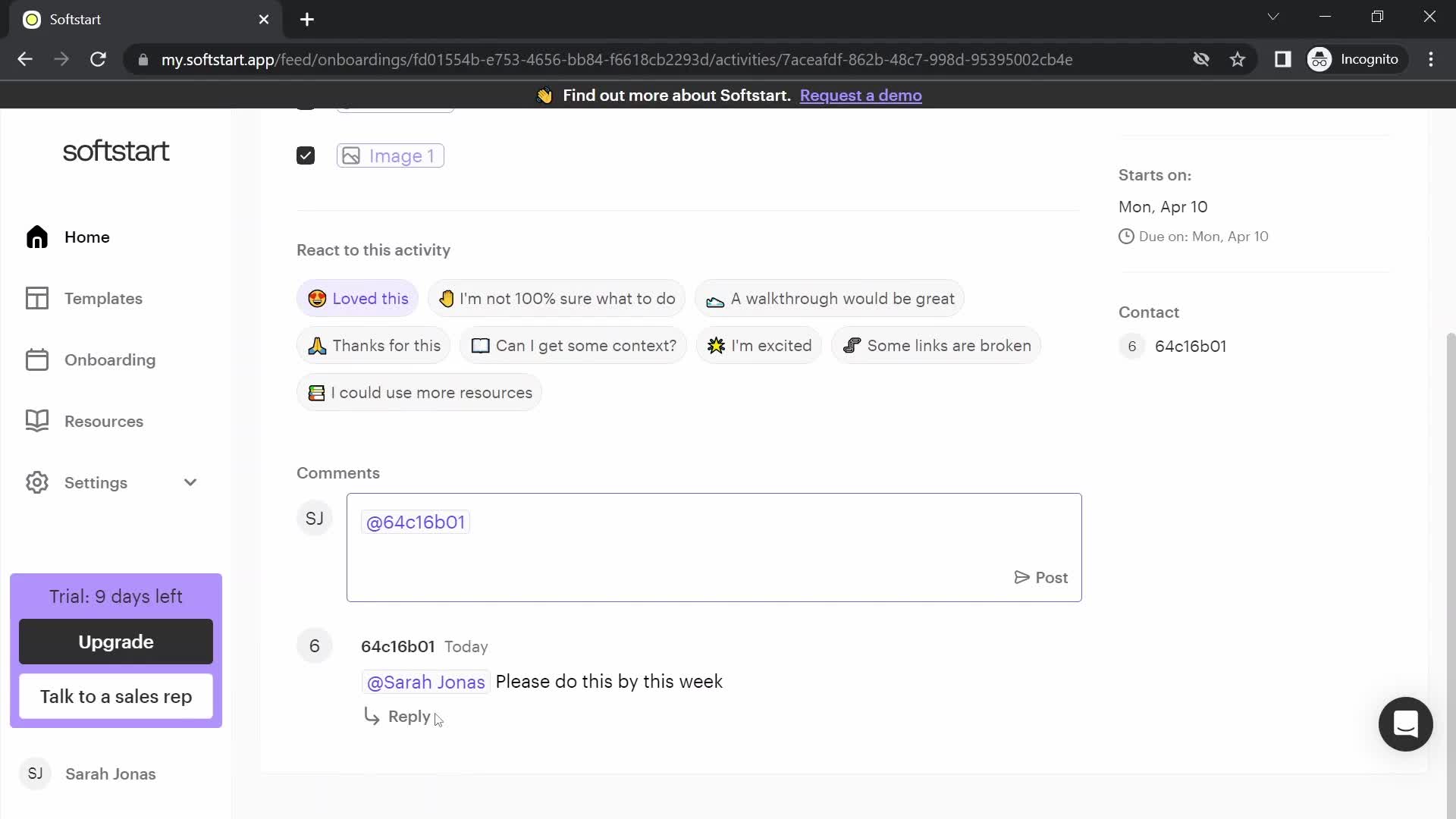 Tasks on Softstart video thumbnail