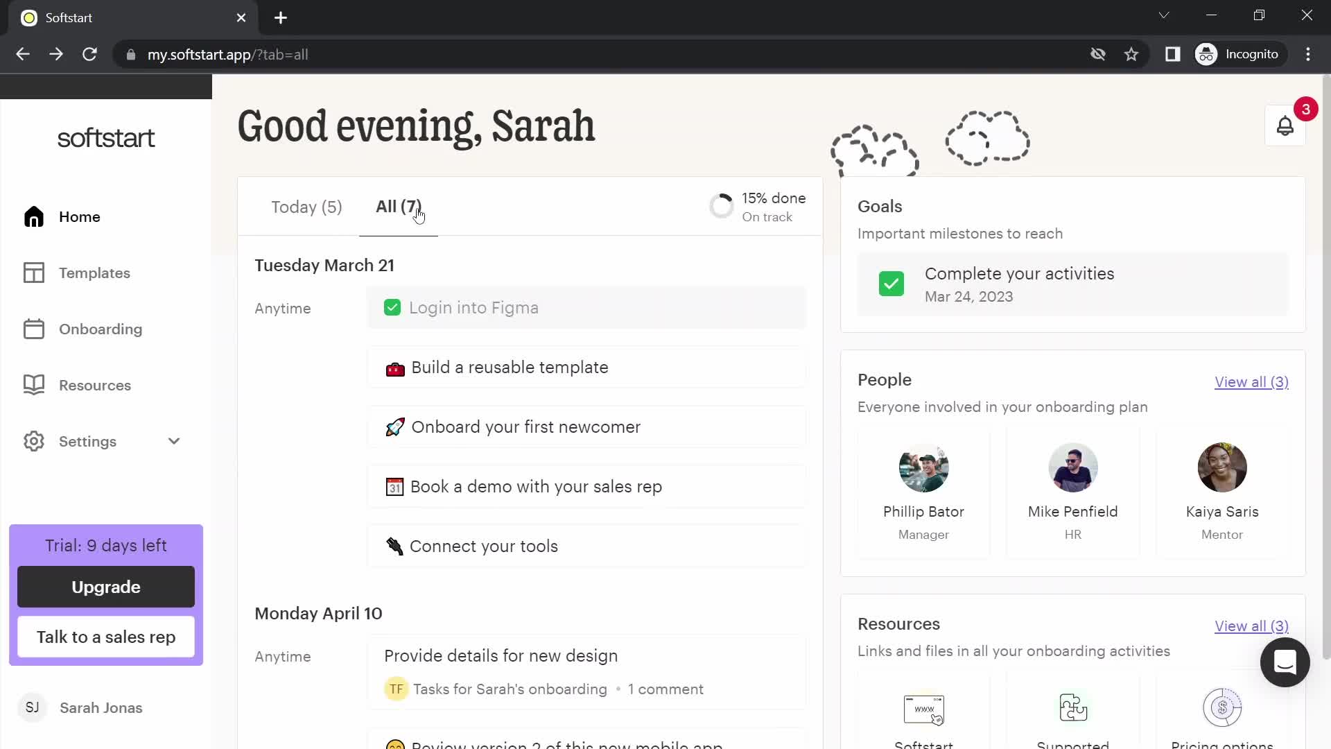 Tasks on Softstart video thumbnail