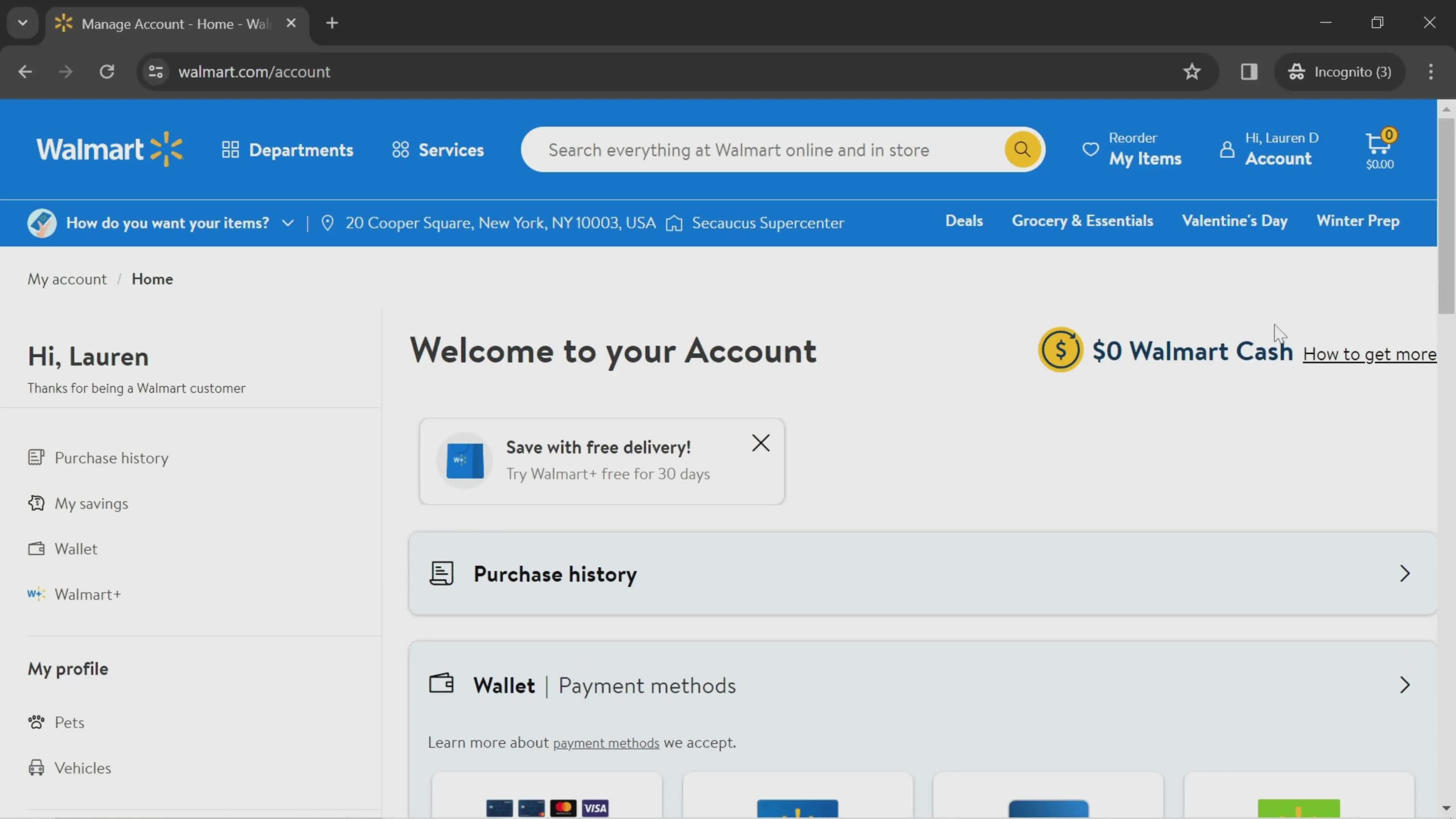 Changing password on Walmart video thumbnail