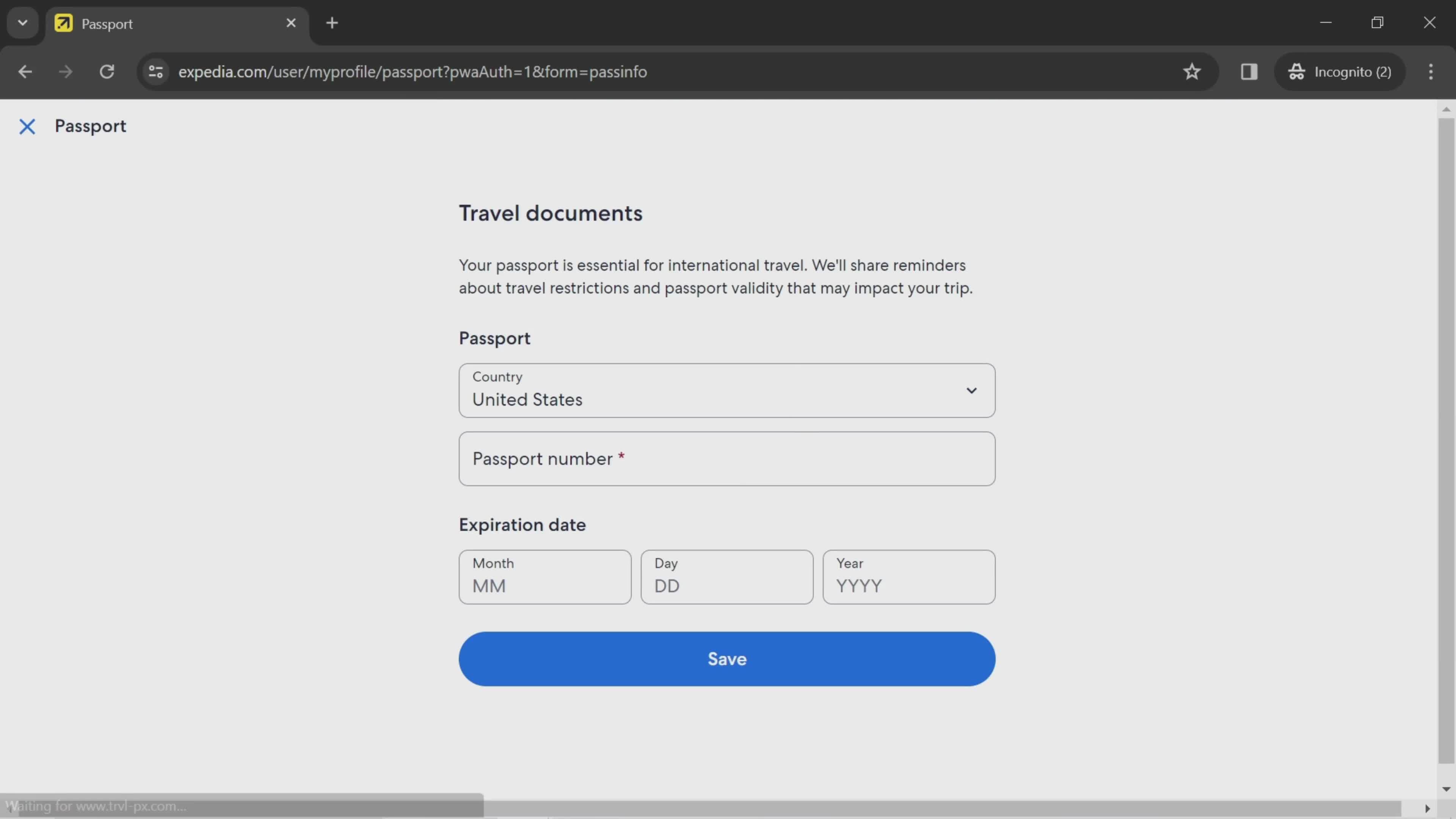 Updating your profile screenshot