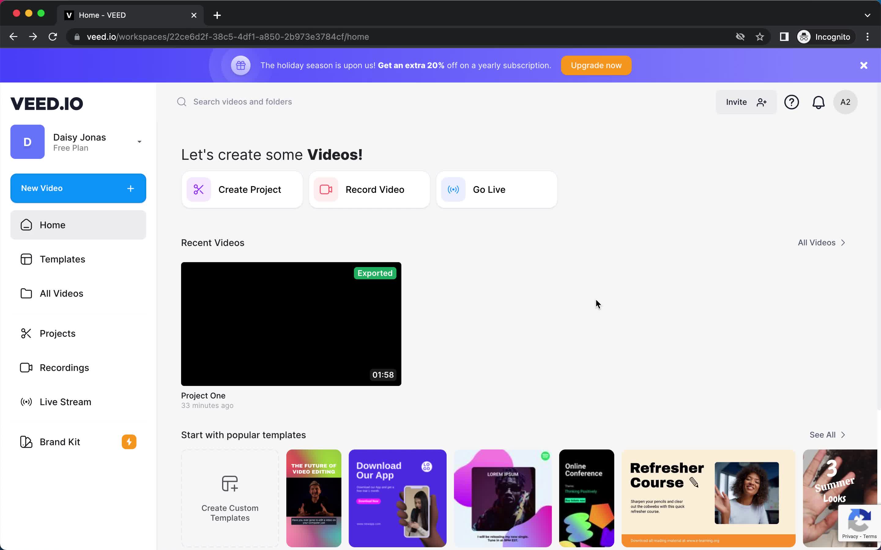 Upgrading your account on VEED.IO video thumbnail