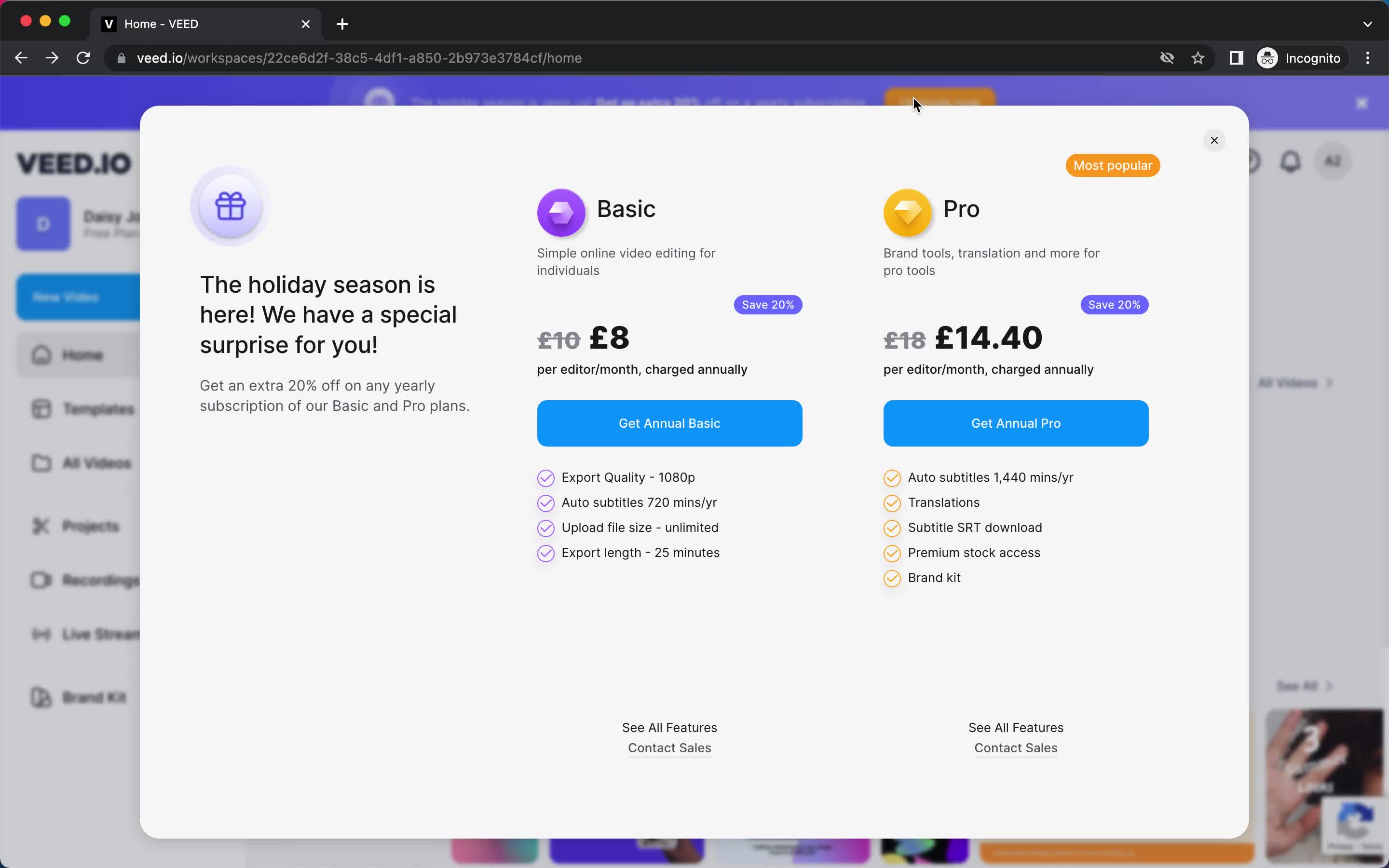 Upgrading your account on VEED.IO video thumbnail