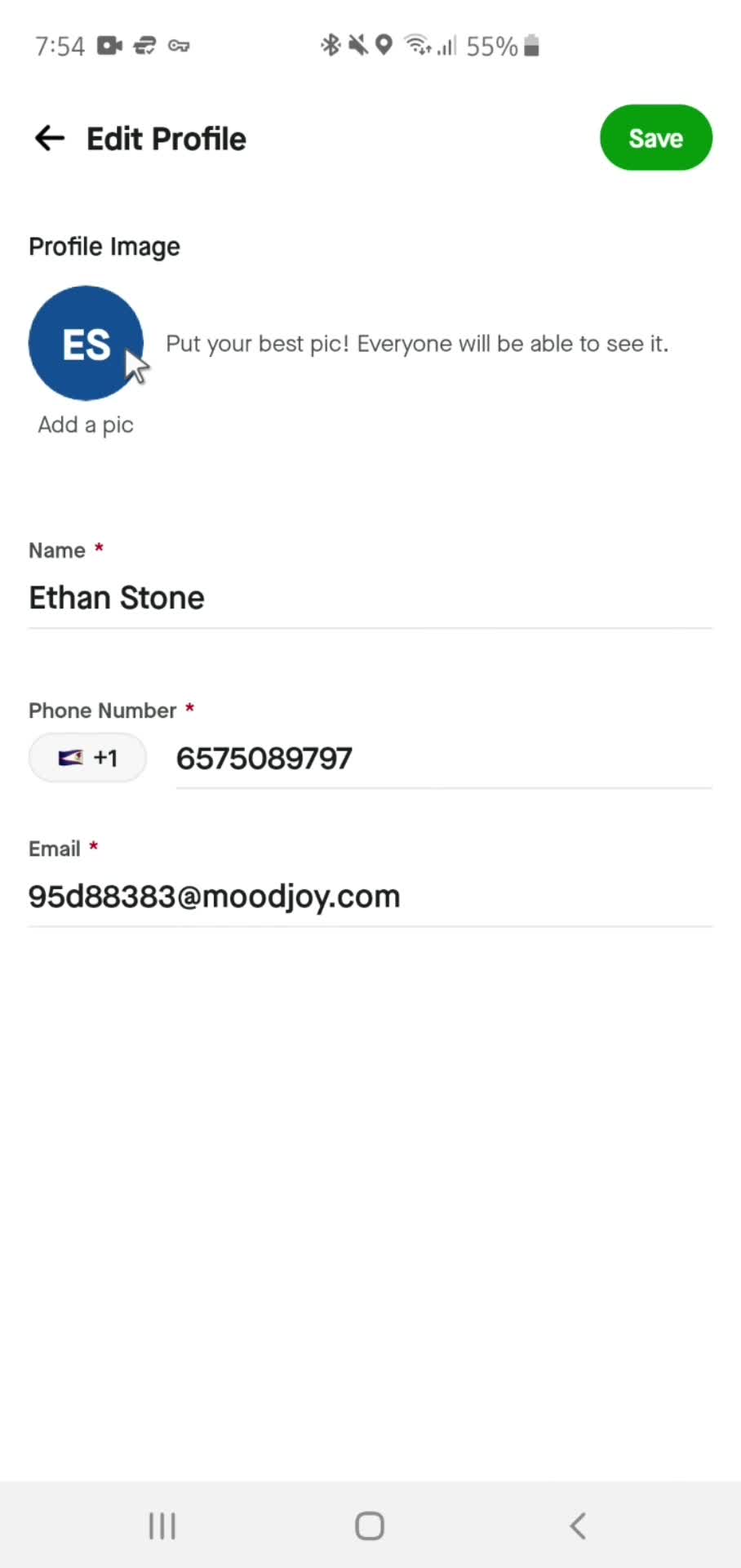 Updating profile picture on Gojek video thumbnail