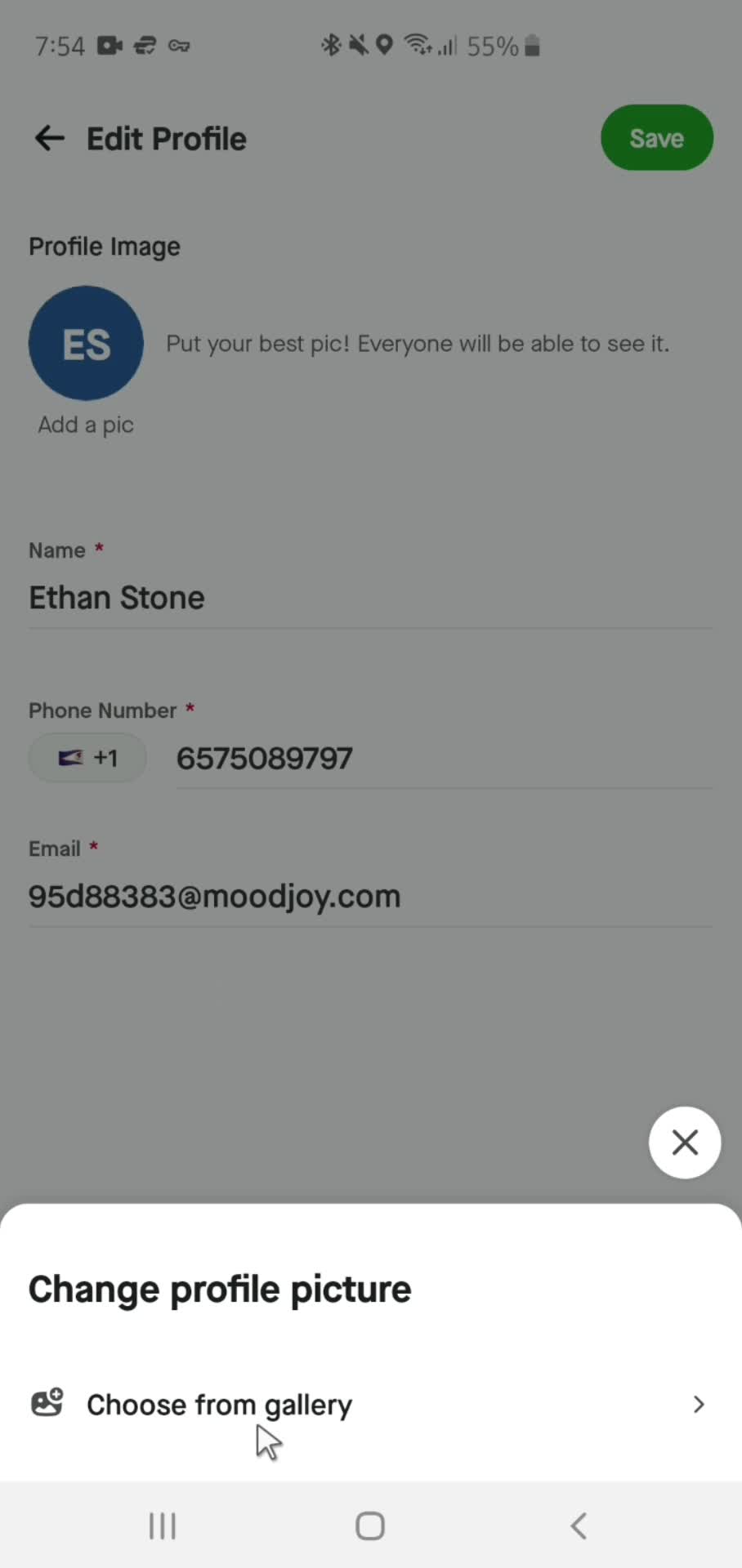 Updating profile picture on Gojek video thumbnail