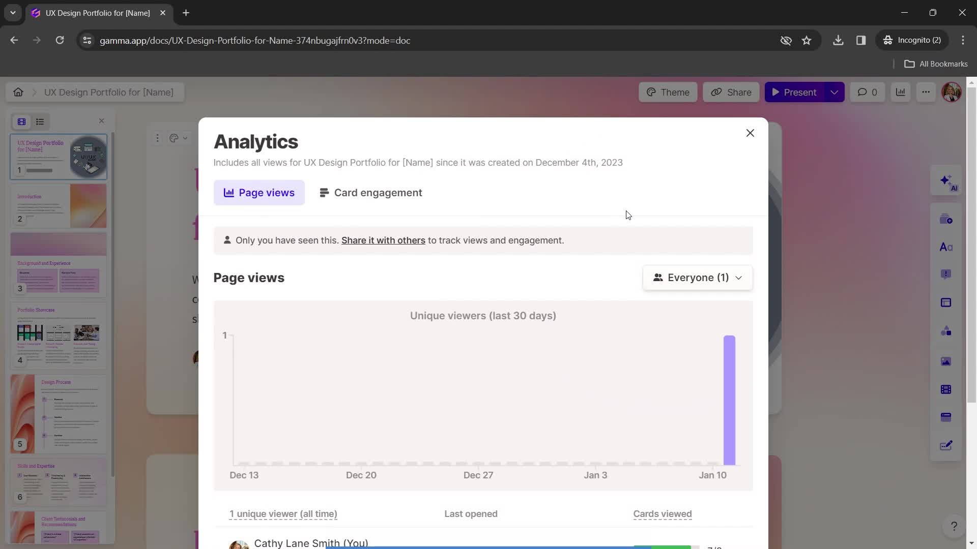 Analytics/Stats on Gamma video thumbnail