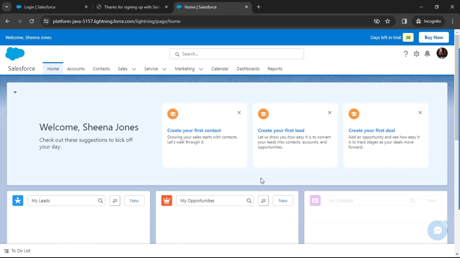 Verifying account screenshot