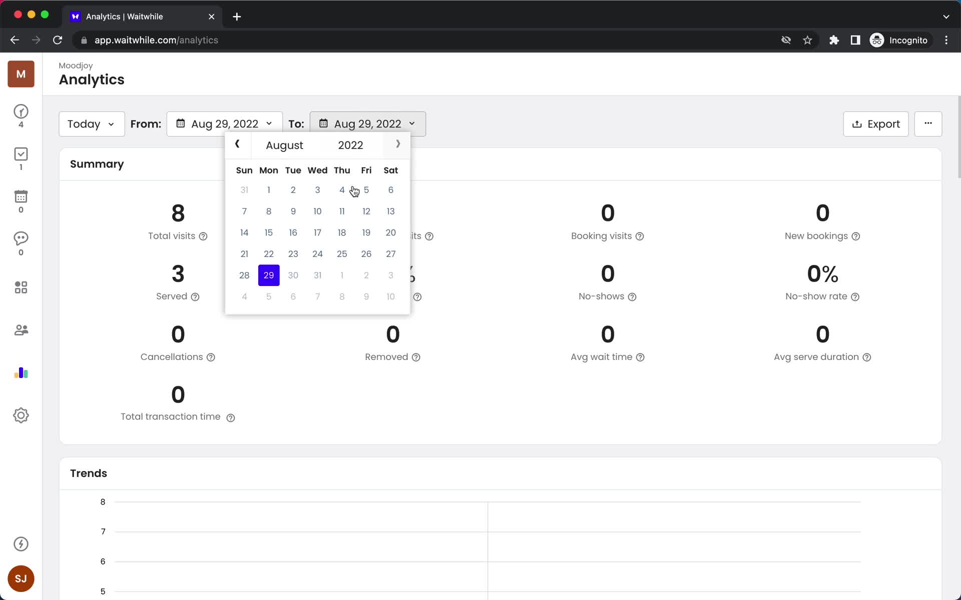Analytics/Stats on Waitwhile video thumbnail