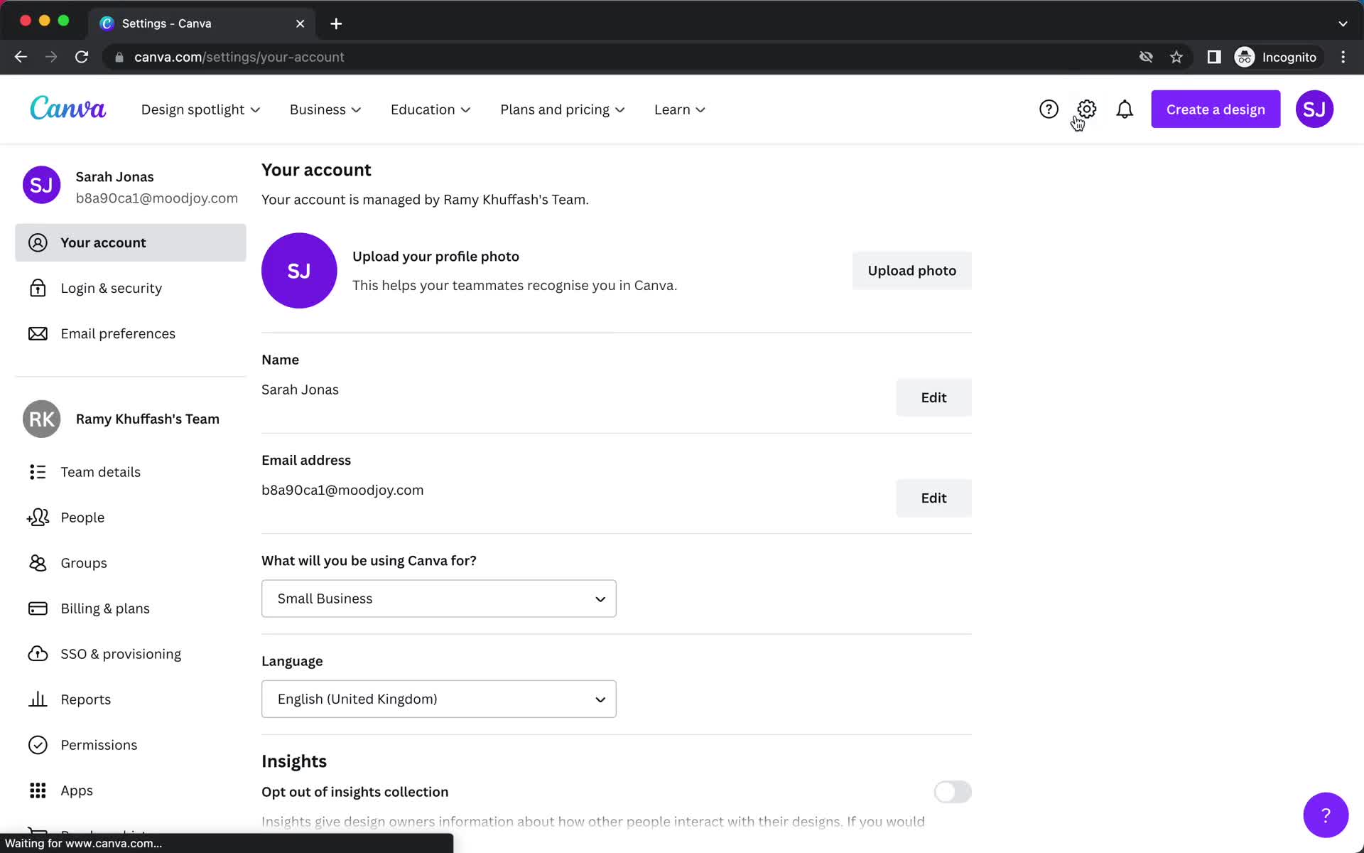 Downgrading your account screenshot