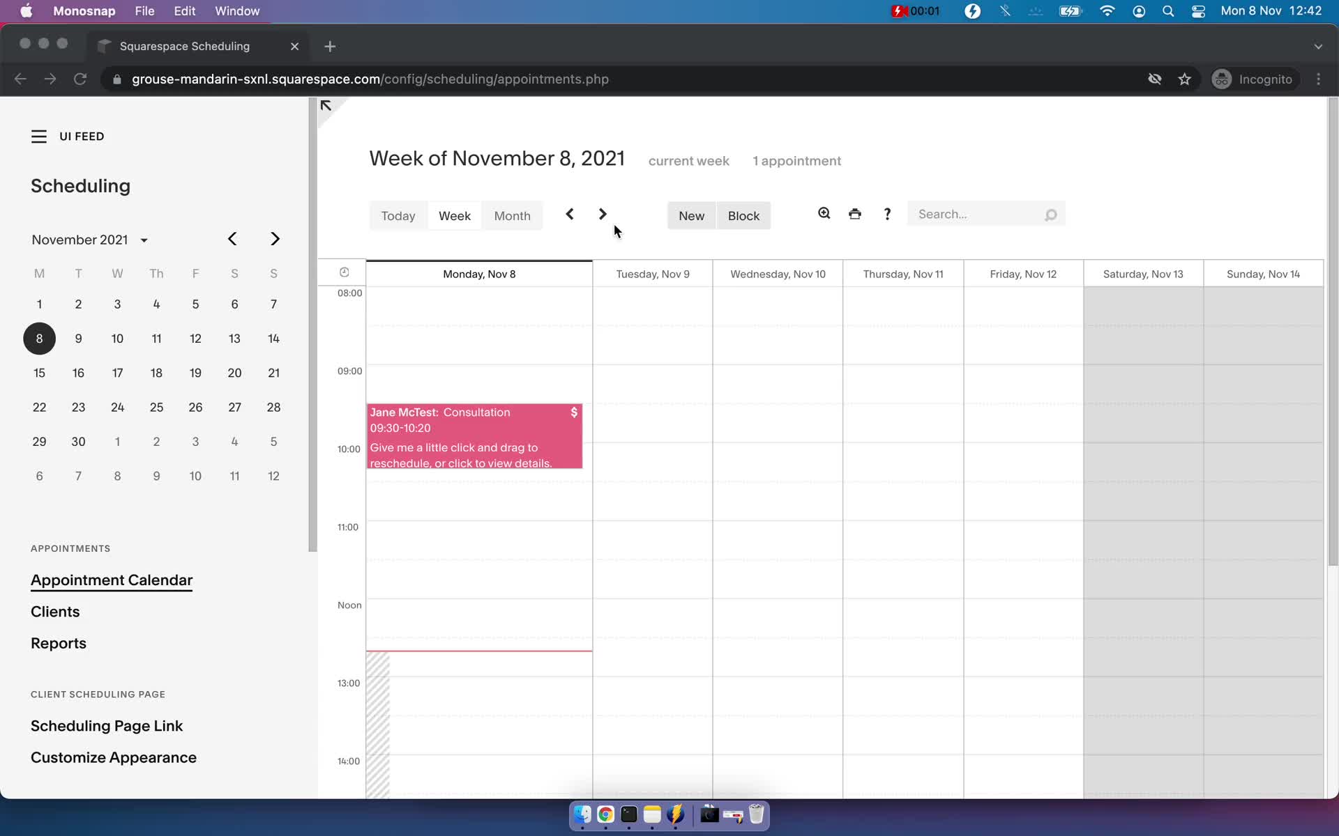 Creating an event type on Squarespace Scheduling video thumbnail