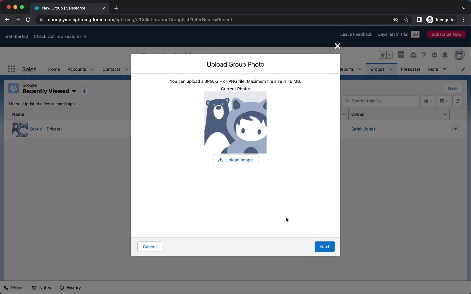 Creating a group on Salesforce video thumbnail