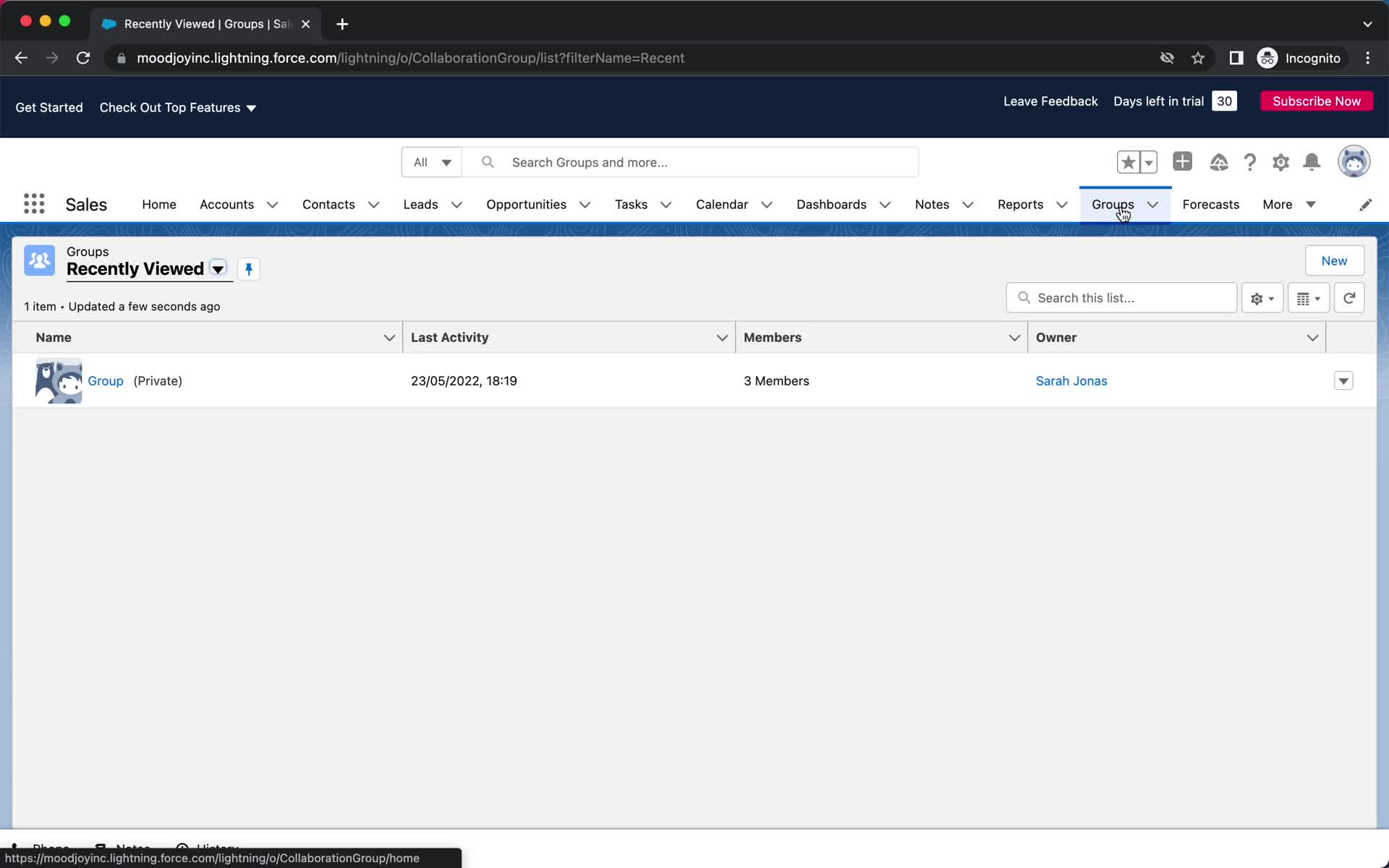Creating a group on Salesforce video thumbnail
