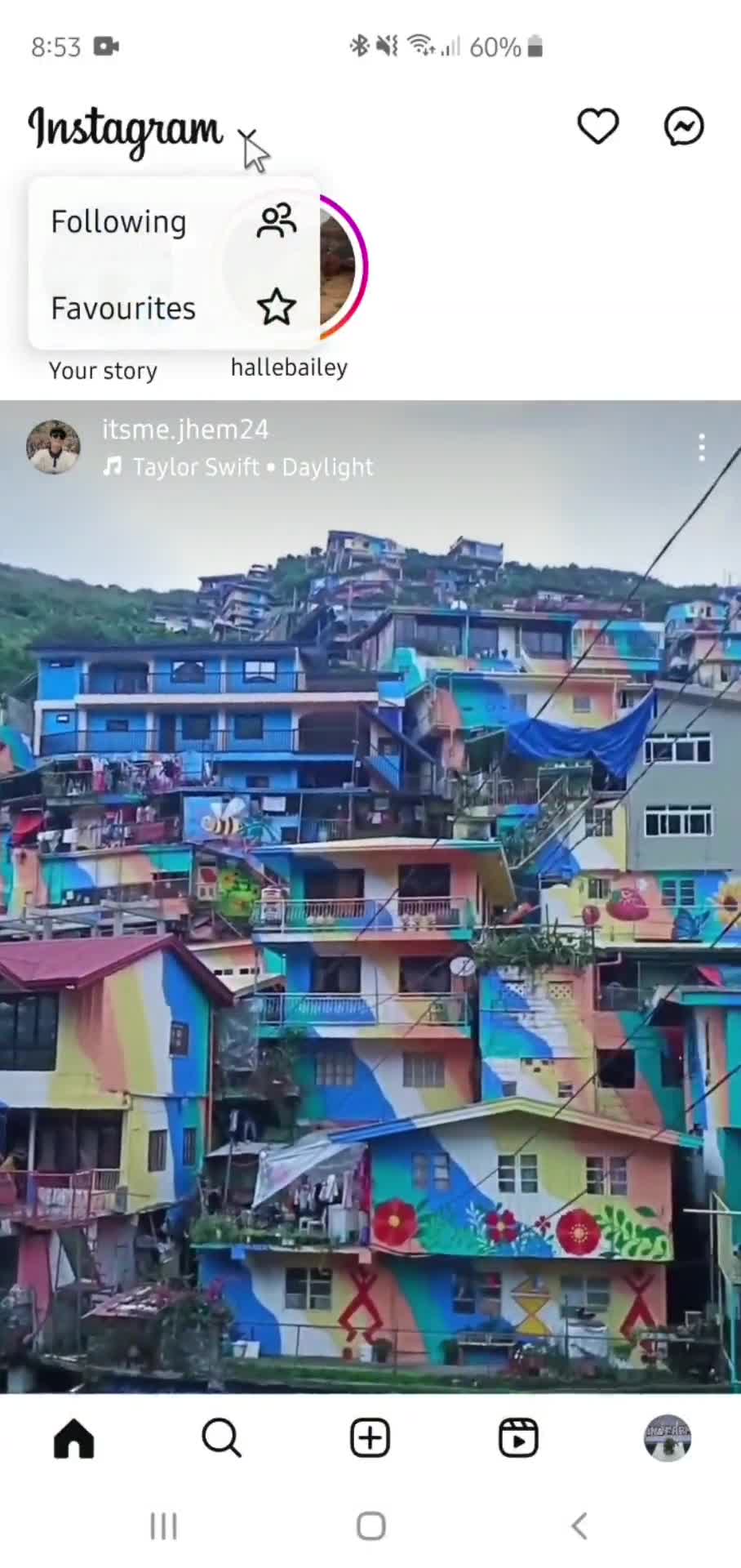 General browsing on Instagram video thumbnail