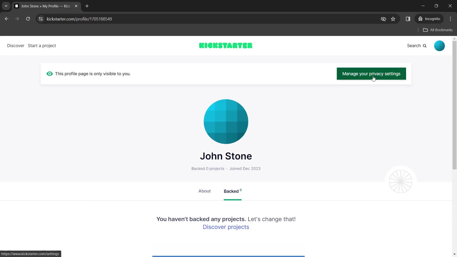 Updating your profile on Kickstarter video thumbnail