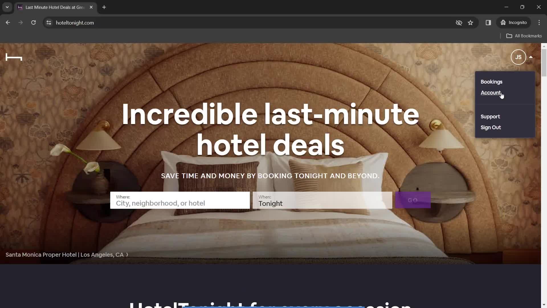 Support on HotelTonight video thumbnail
